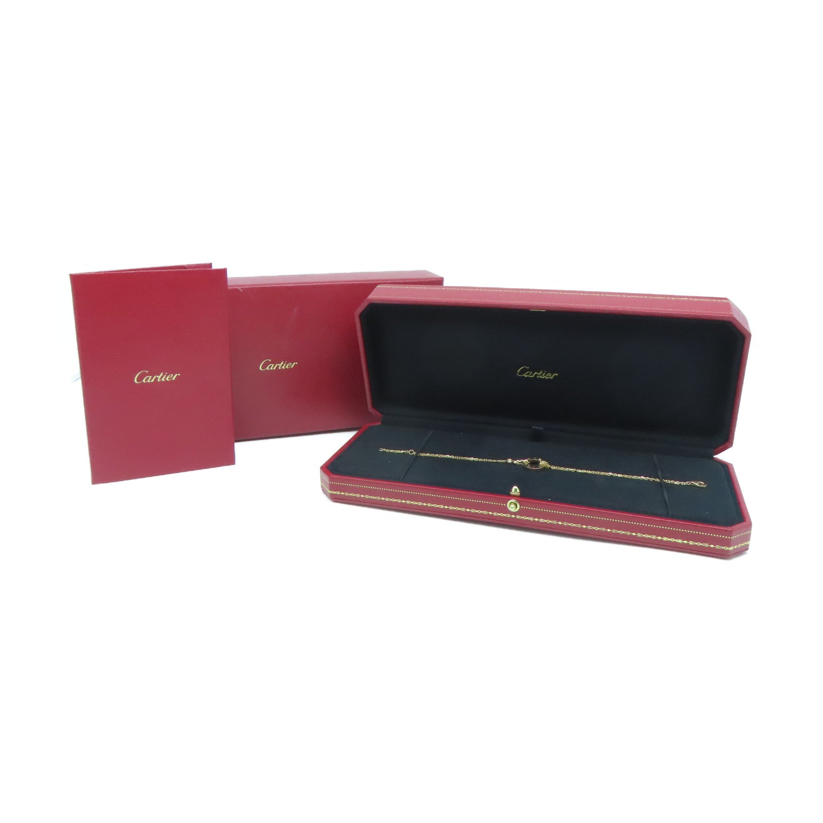 CARTIER 18K黃金Love Bracelet 2 diamonds手鏈金色 #16.25cm