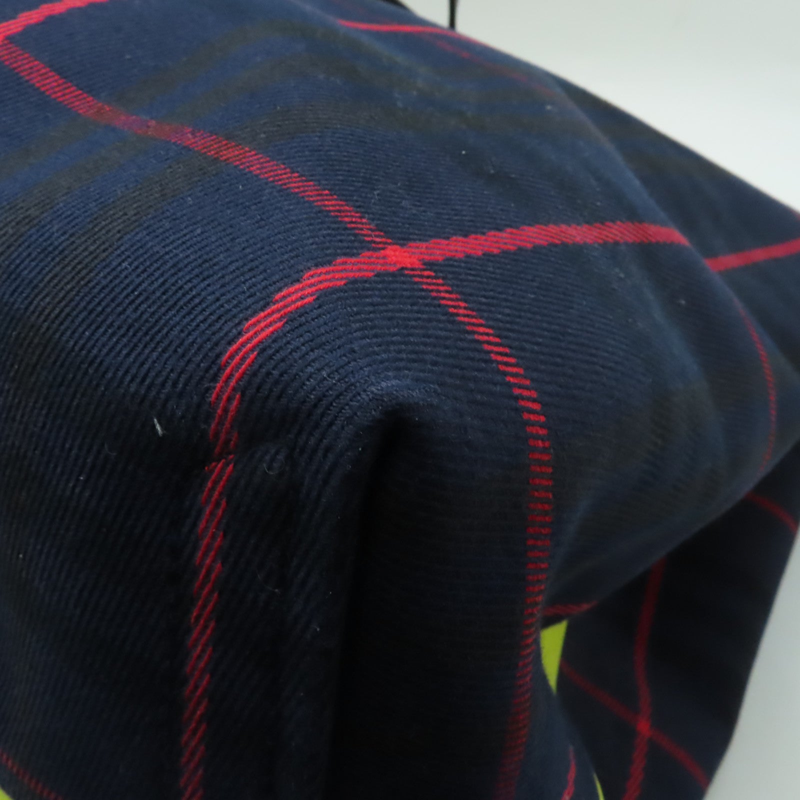 BURBERRY 帆布/皮革Tote Bag手挽袋深藍色/黃色/紅色