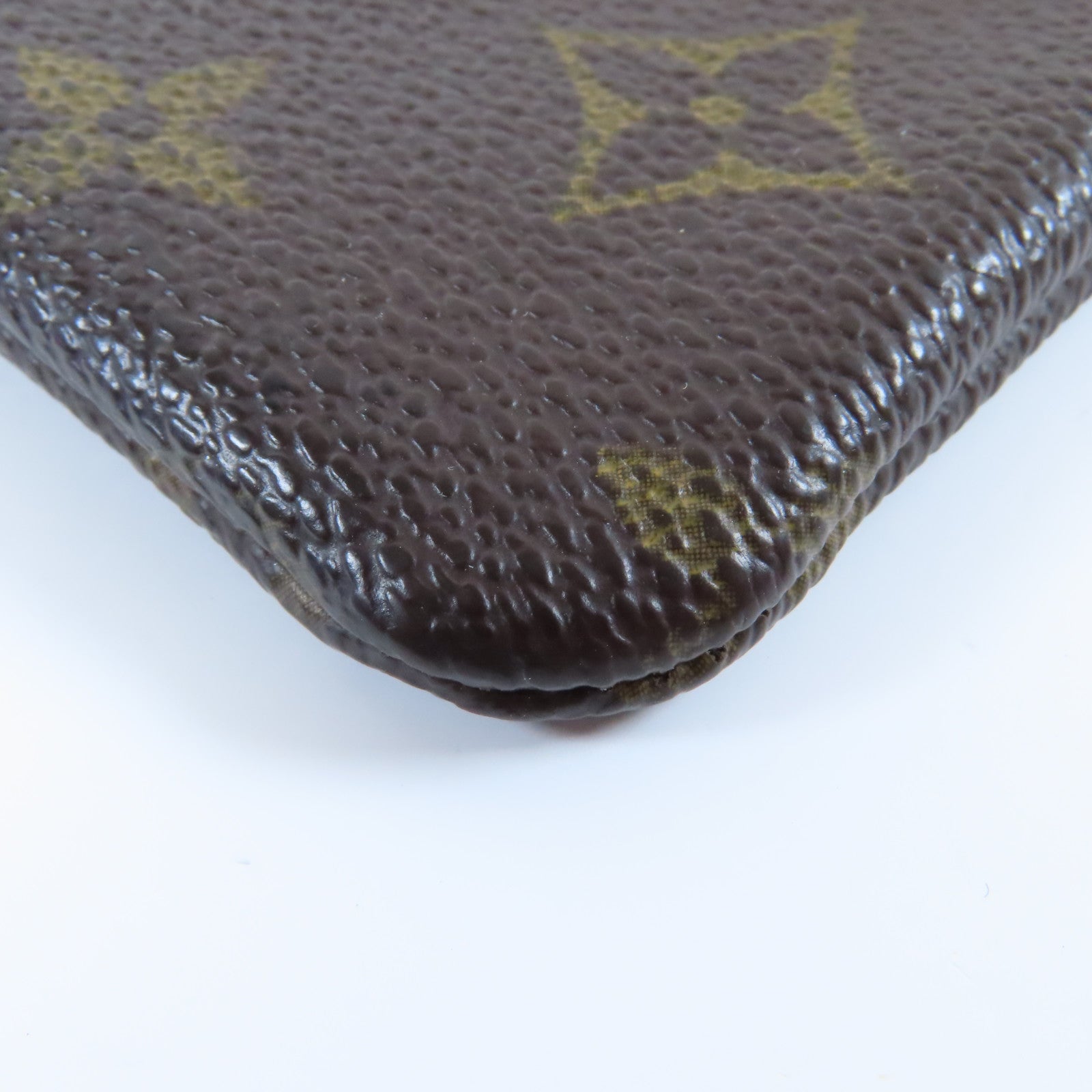 LOUIS VUITTON Monogram Pochette Cles金扣零錢包啡色