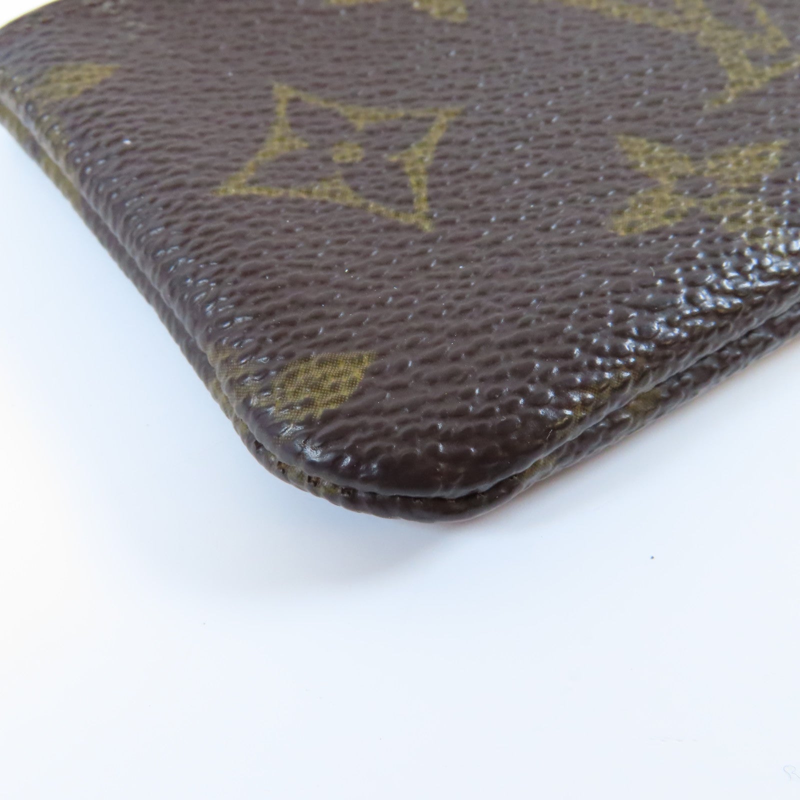 LOUIS VUITTON Monogram Pochette Cles金扣零錢包啡色