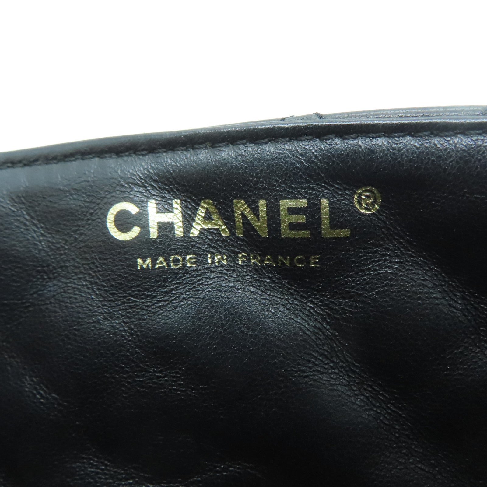 CHANEL 牛皮皮革Shoulder Bag金扣鏈帶肩背兩用袋黑色