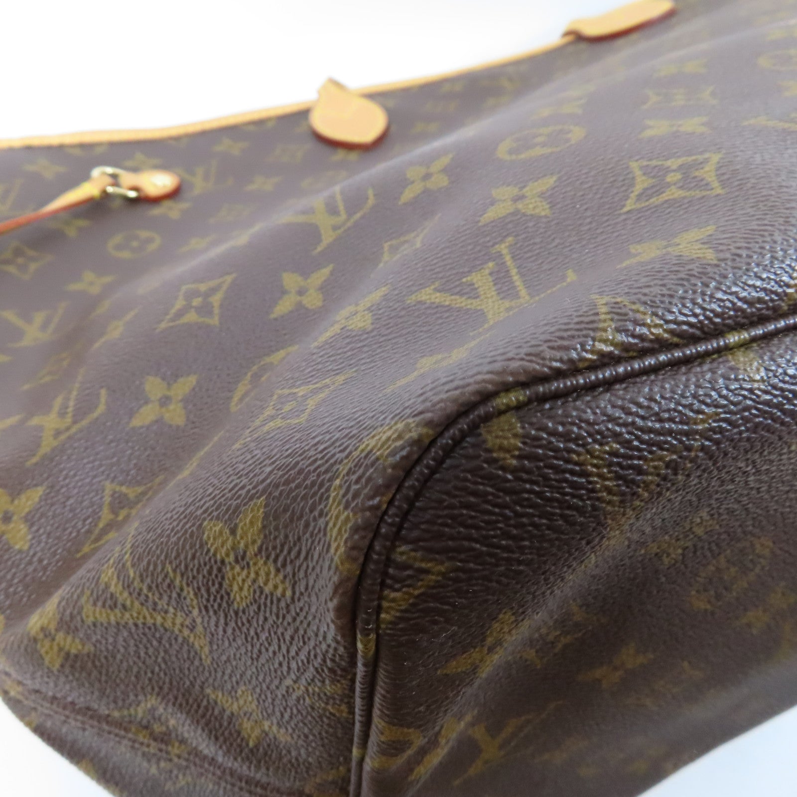 LOUIS VUITTON Monogram Neverfull GM金扣肩背袋啡色