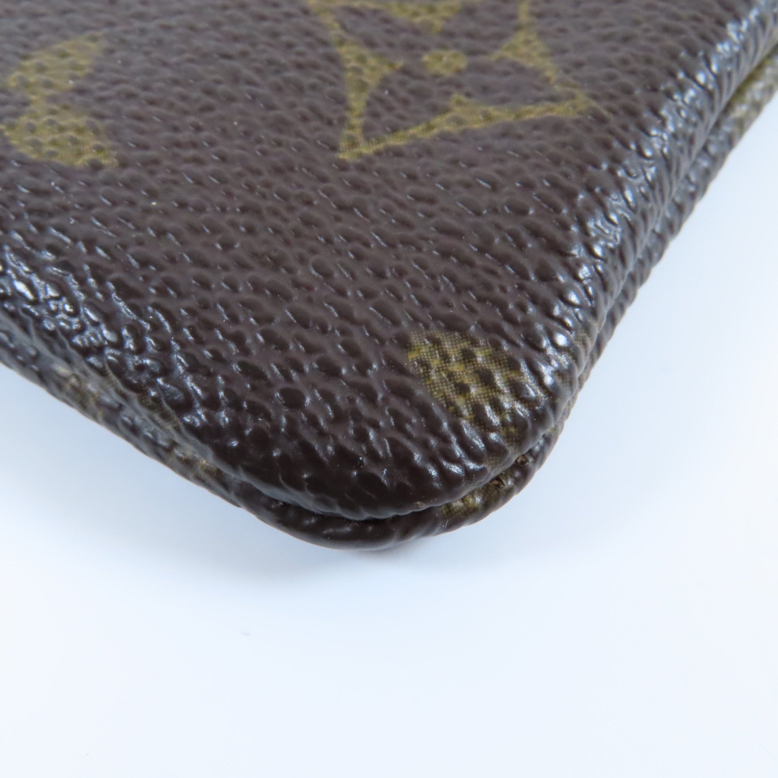 LOUIS VUITTON Monogram Pochette Cles金扣零錢包啡色