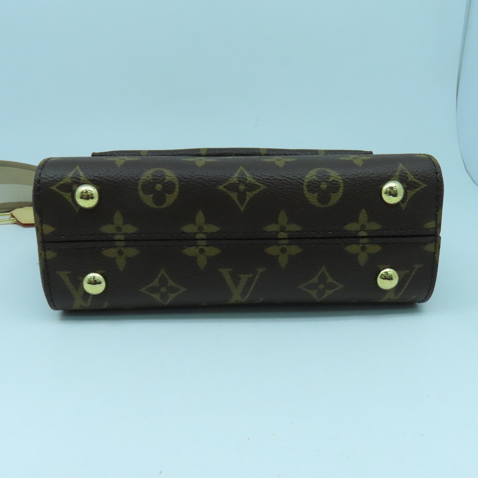LOUIS VUITTON Monogram Cluny Mini 2 way Shoulder金扣手挽肩背兩用袋啡色