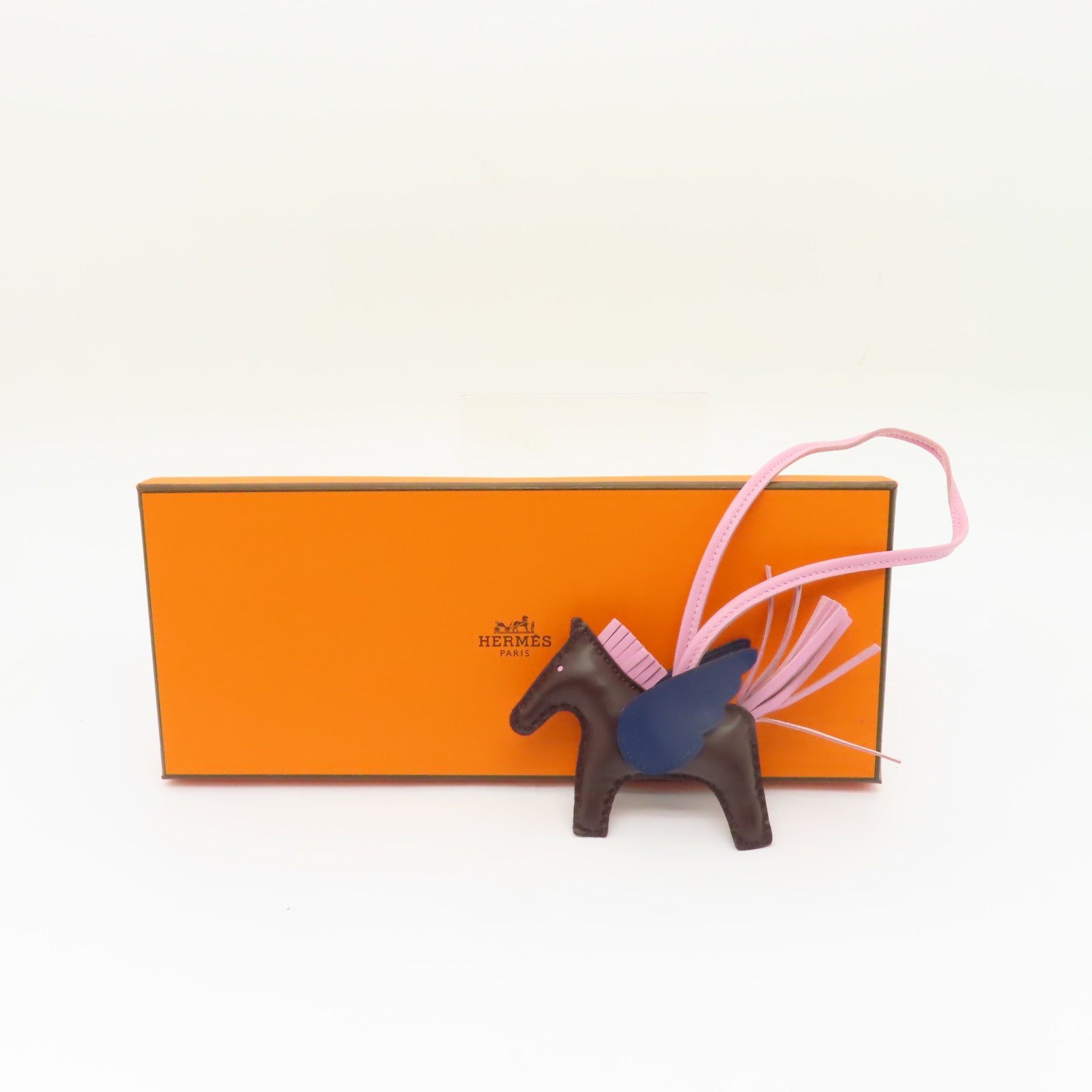 HERMES 牛皮皮革Rodeo Pegase掛飾啡色/深藍色/粉紅色