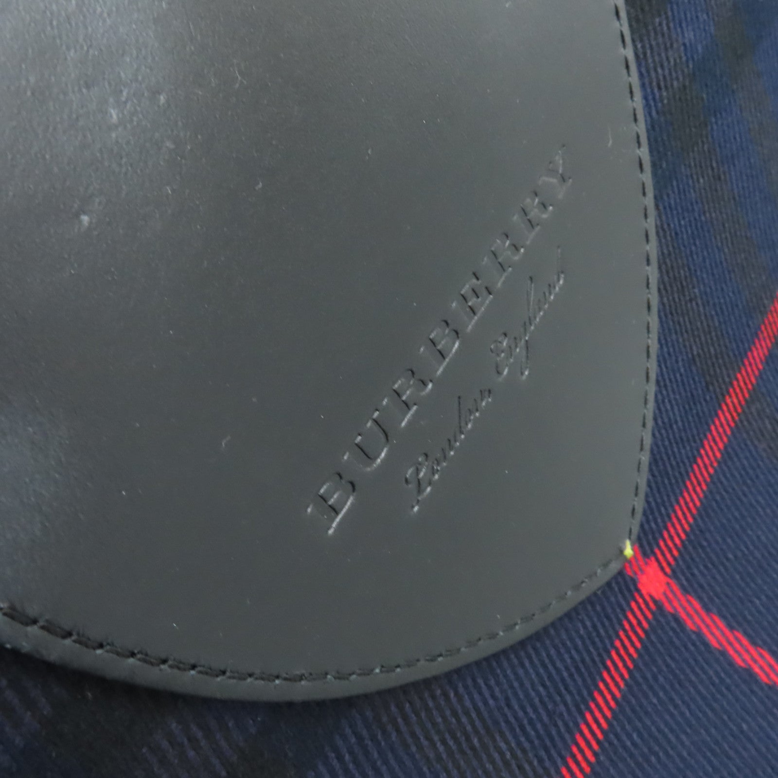 BURBERRY 帆布/皮革Tote Bag手挽袋深藍色/黃色/紅色