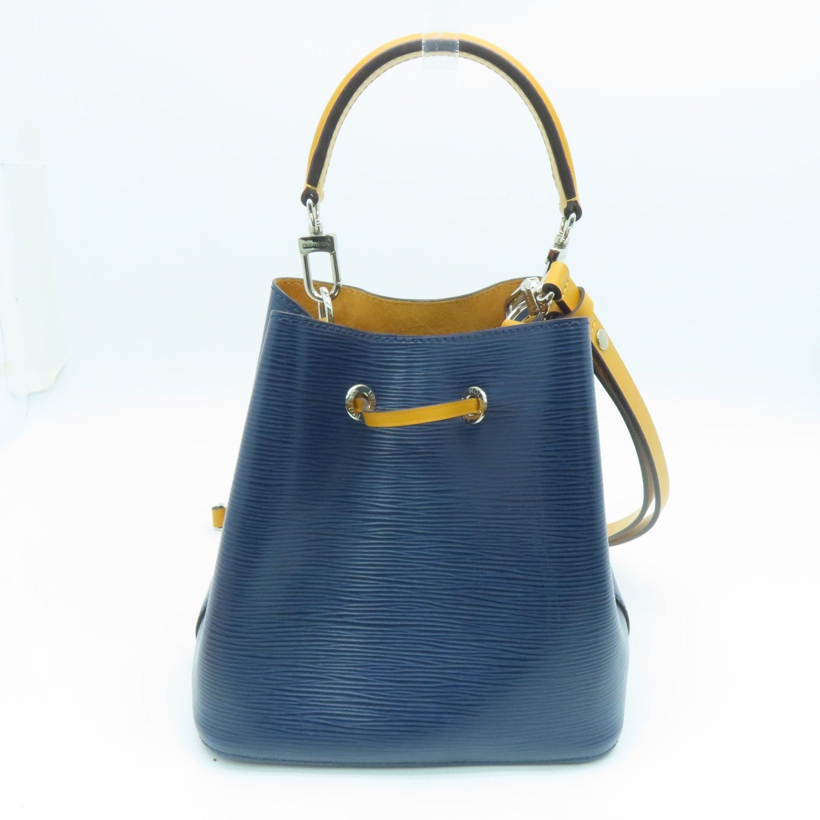 LOUIS VUITTON Epi皮革Noe Shoulder Bag銀扣肩背袋藍色