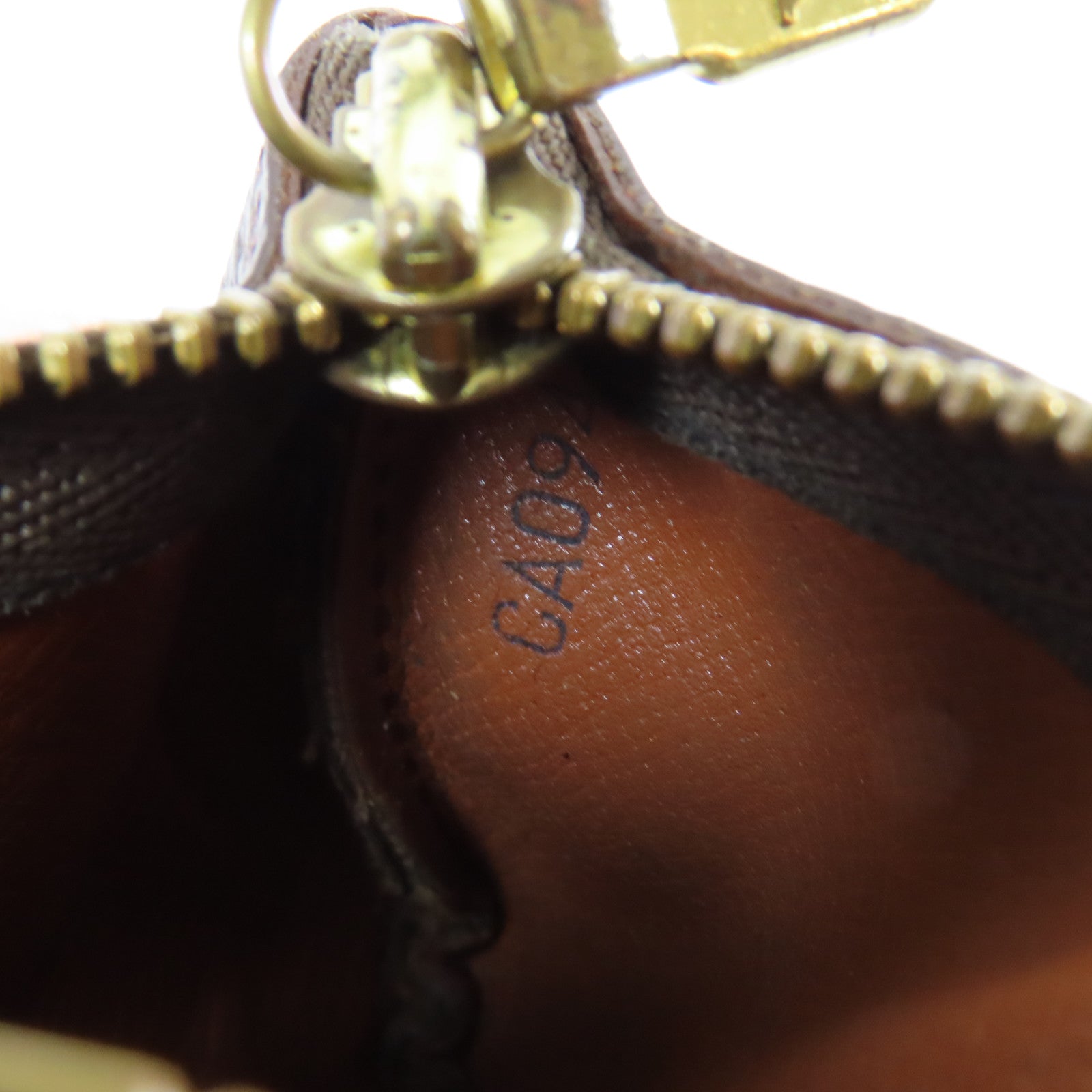 LOUIS VUITTON Monogram Pochette Cles金扣零錢包啡色