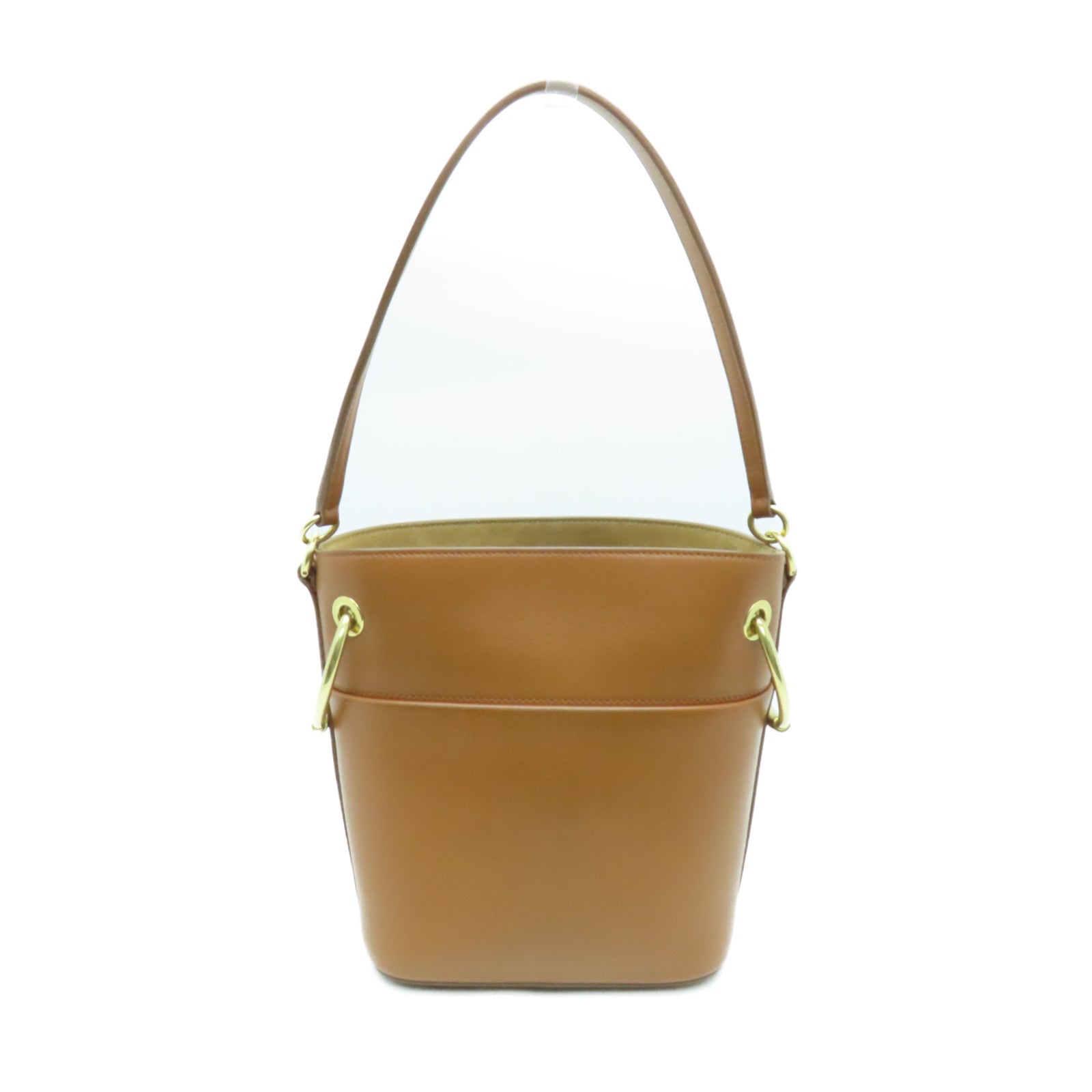 Chloe 牛皮皮革2way Shoulder Bag金扣手挽肩背兩用袋啡色