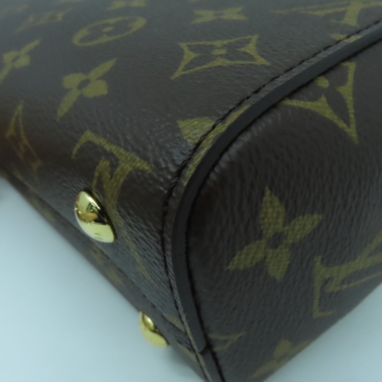LOUIS VUITTON Monogram Cluny Mini 2 way Shoulder金扣手挽肩背兩用袋啡色
