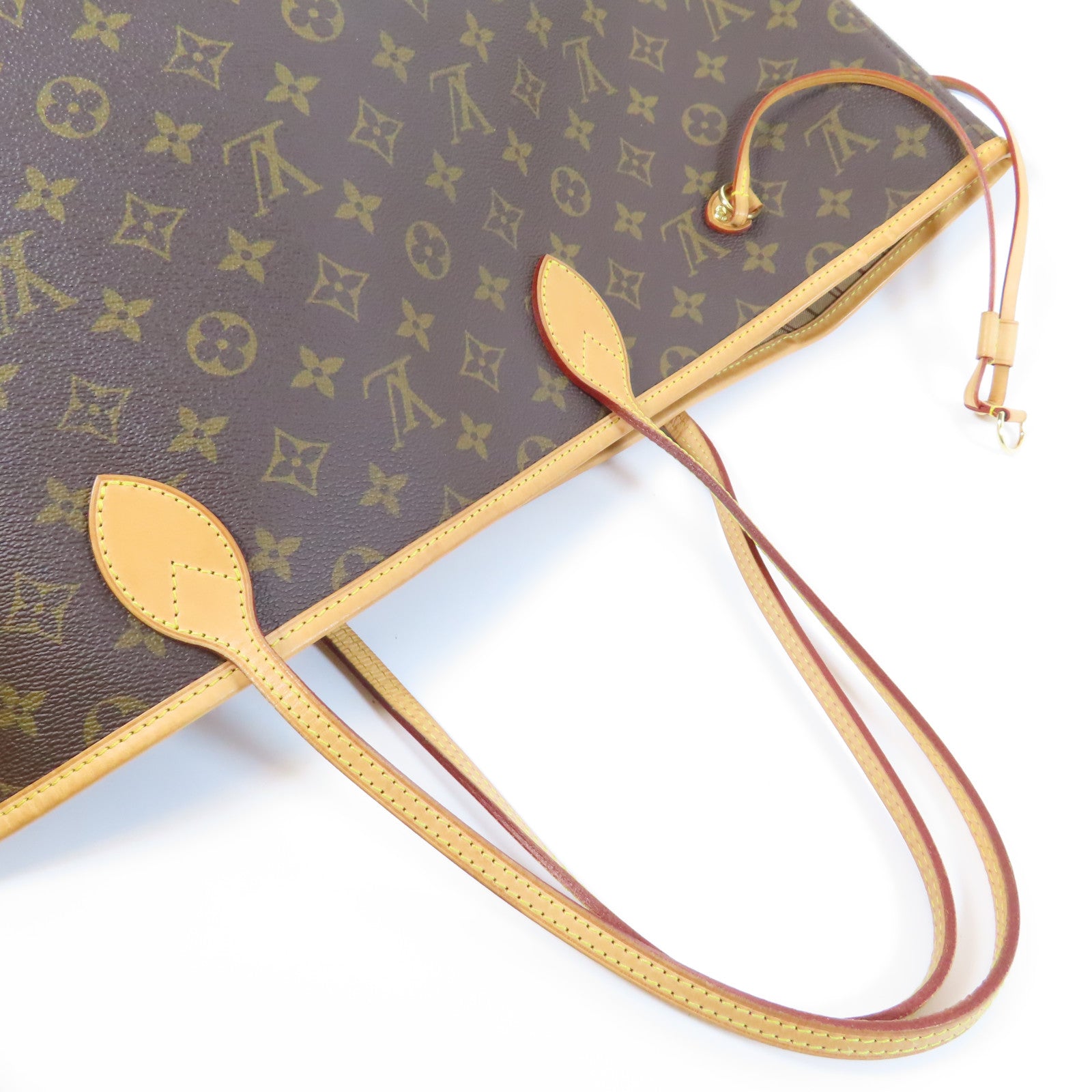 LOUIS VUITTON Monogram Neverfull GM金扣肩背袋啡色