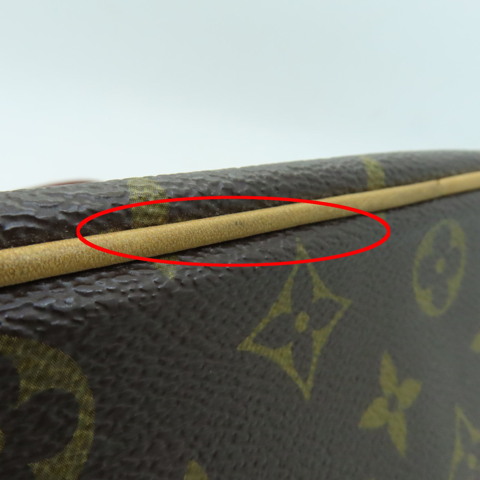 LOUIS VUITTON Monogram Palermo GM Gold Buckle Handle Shoulder Bag Brown