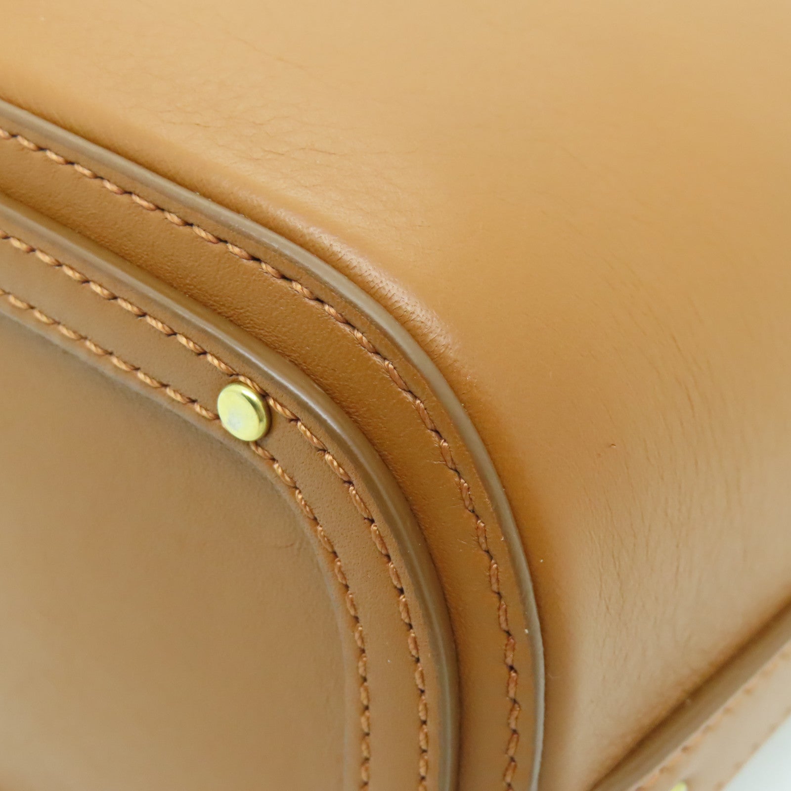 Chloe 牛皮皮革2way Shoulder Bag金扣手挽肩背兩用袋啡色