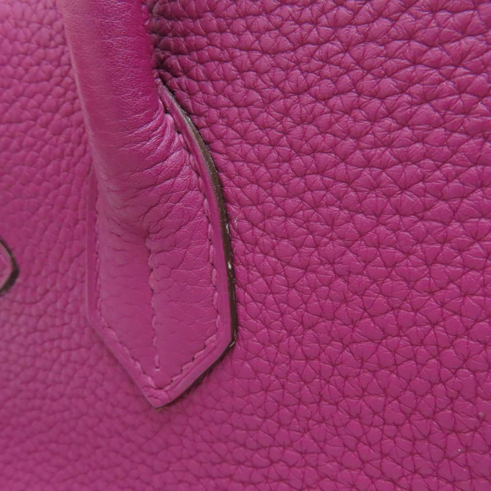 HERMES Togo皮革Birkin 30 Hand Bag銀扣手挽袋紫色