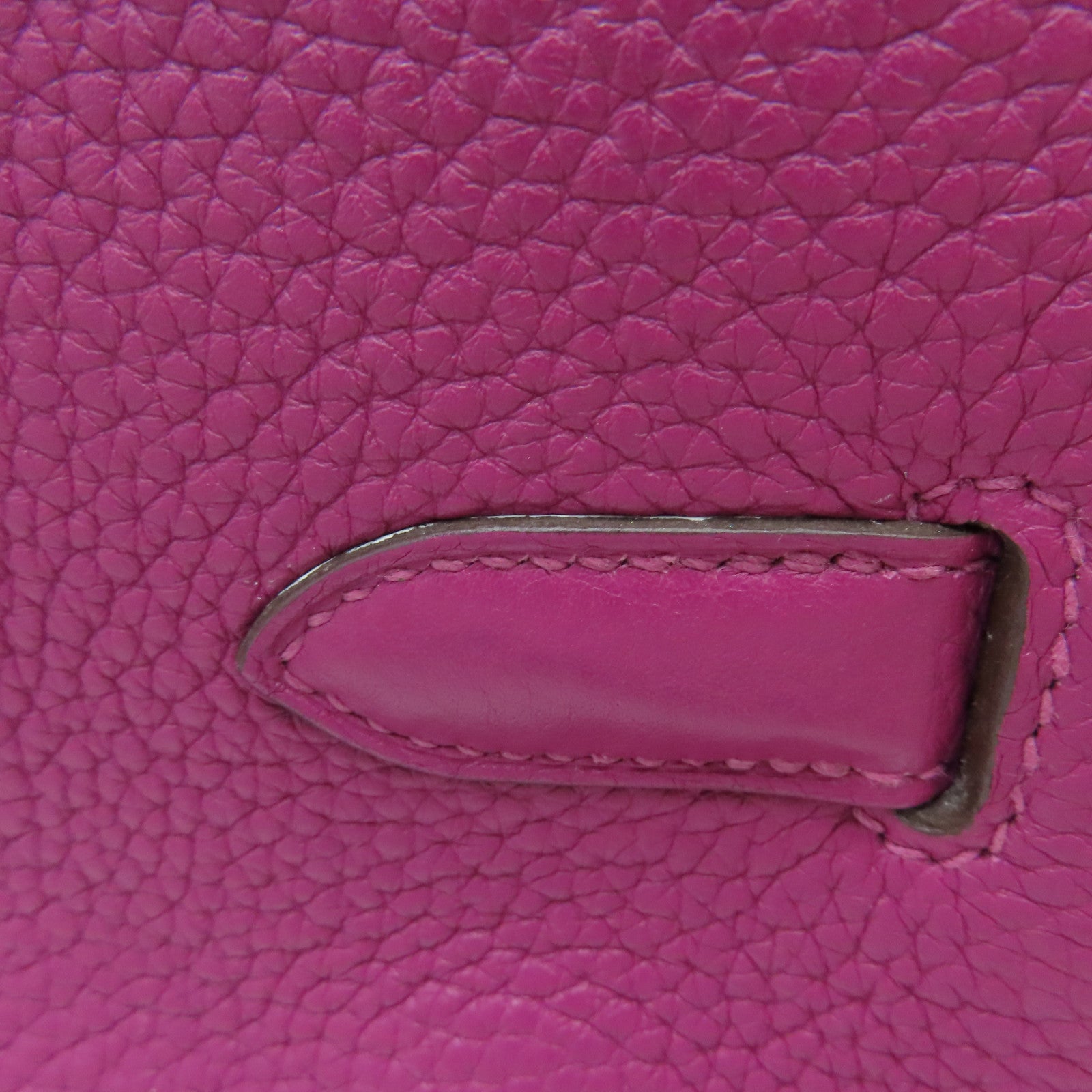HERMES Togo皮革Birkin 30 Hand Bag銀扣手挽袋紫色