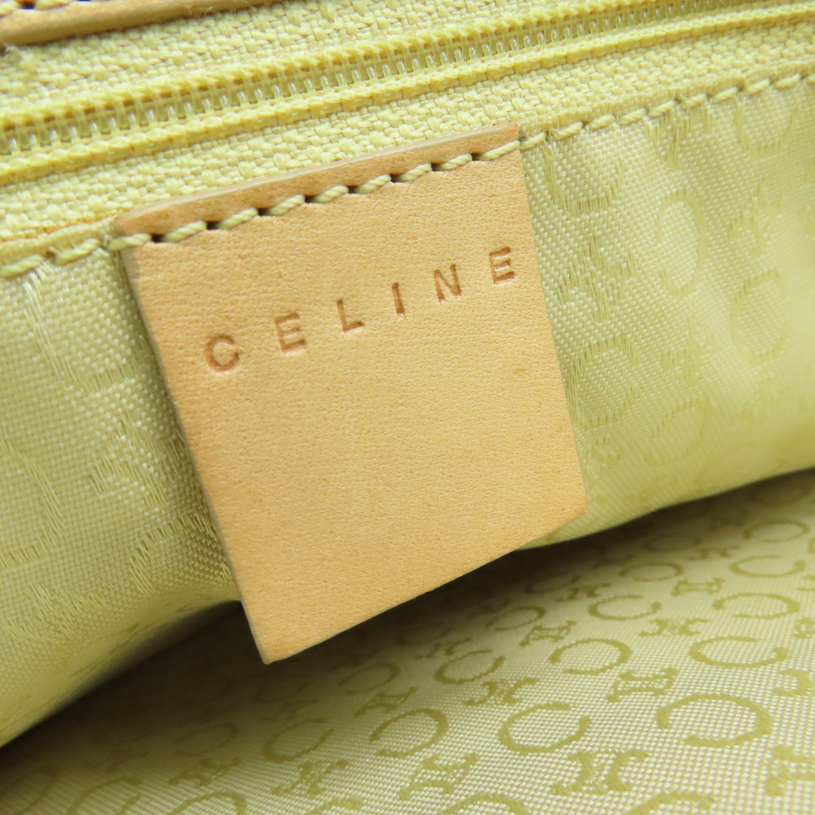 CELINE 麂皮皮革/牛皮皮革Hand Bag金扣手挽袋橙色