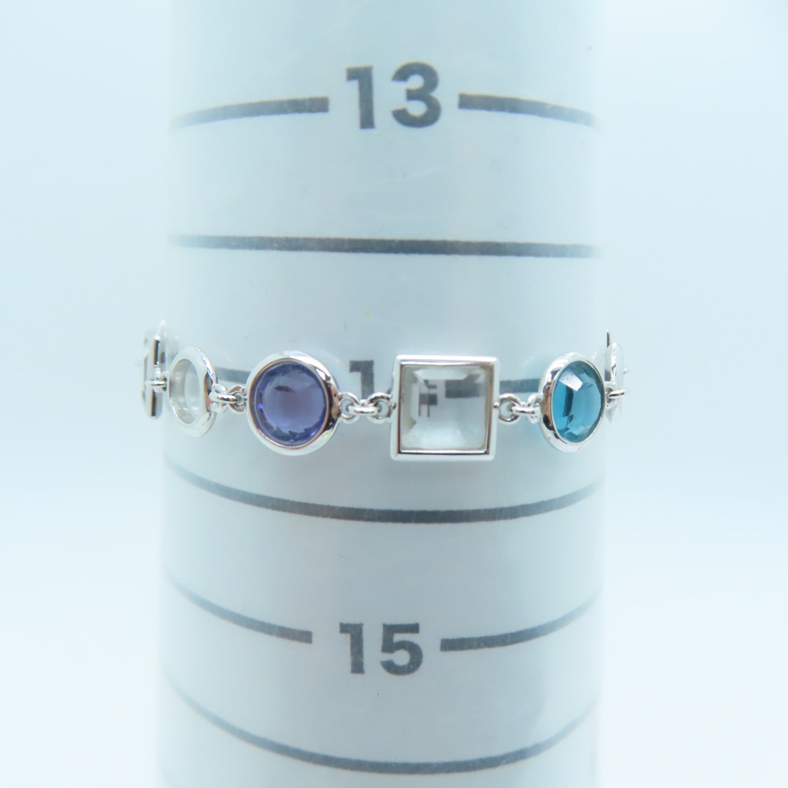 JEWELRY 【激減優惠】18K白金Bracelet水晶手鏈銀色7.1g