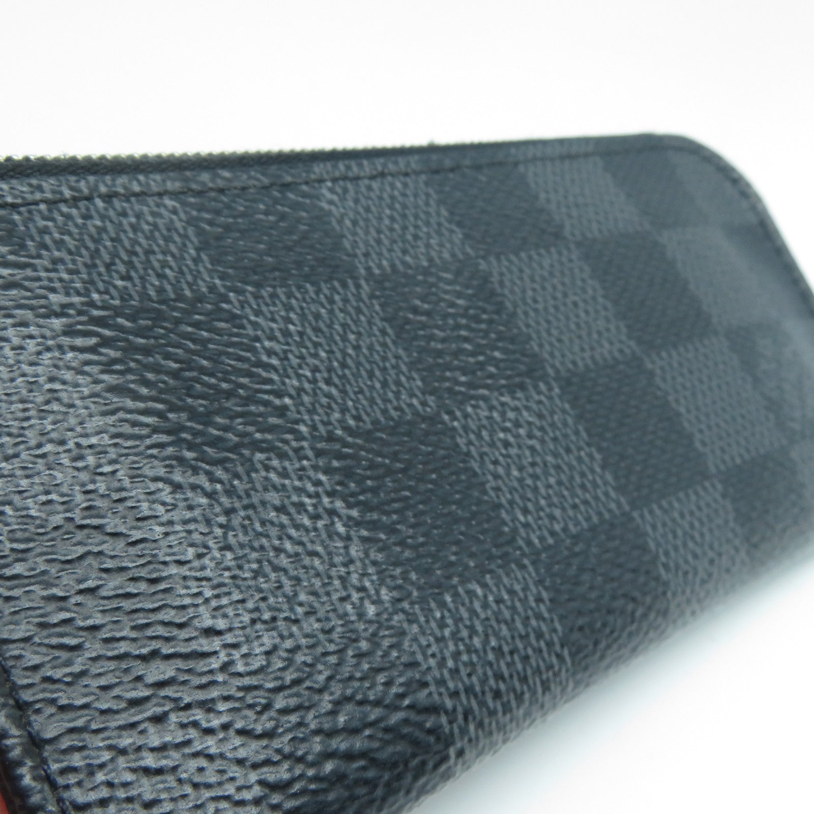 LOUIS VUITTON Damier Graphite Pochette Cles Coin Case Purse銀扣零錢包黑色