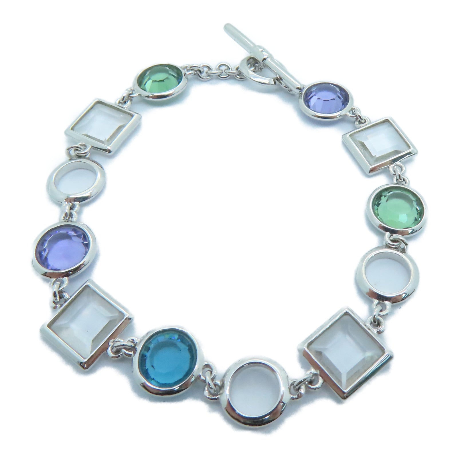 JEWELRY 【激減優惠】18K白金Bracelet水晶手鏈銀色7.1g