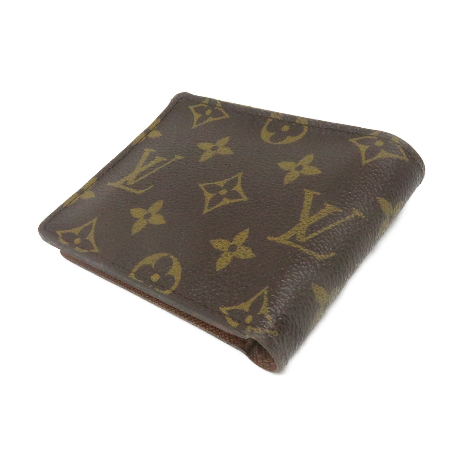 LOUIS VUITTON 【激減優惠】Monogram Multiple Wallet短錢包啡色