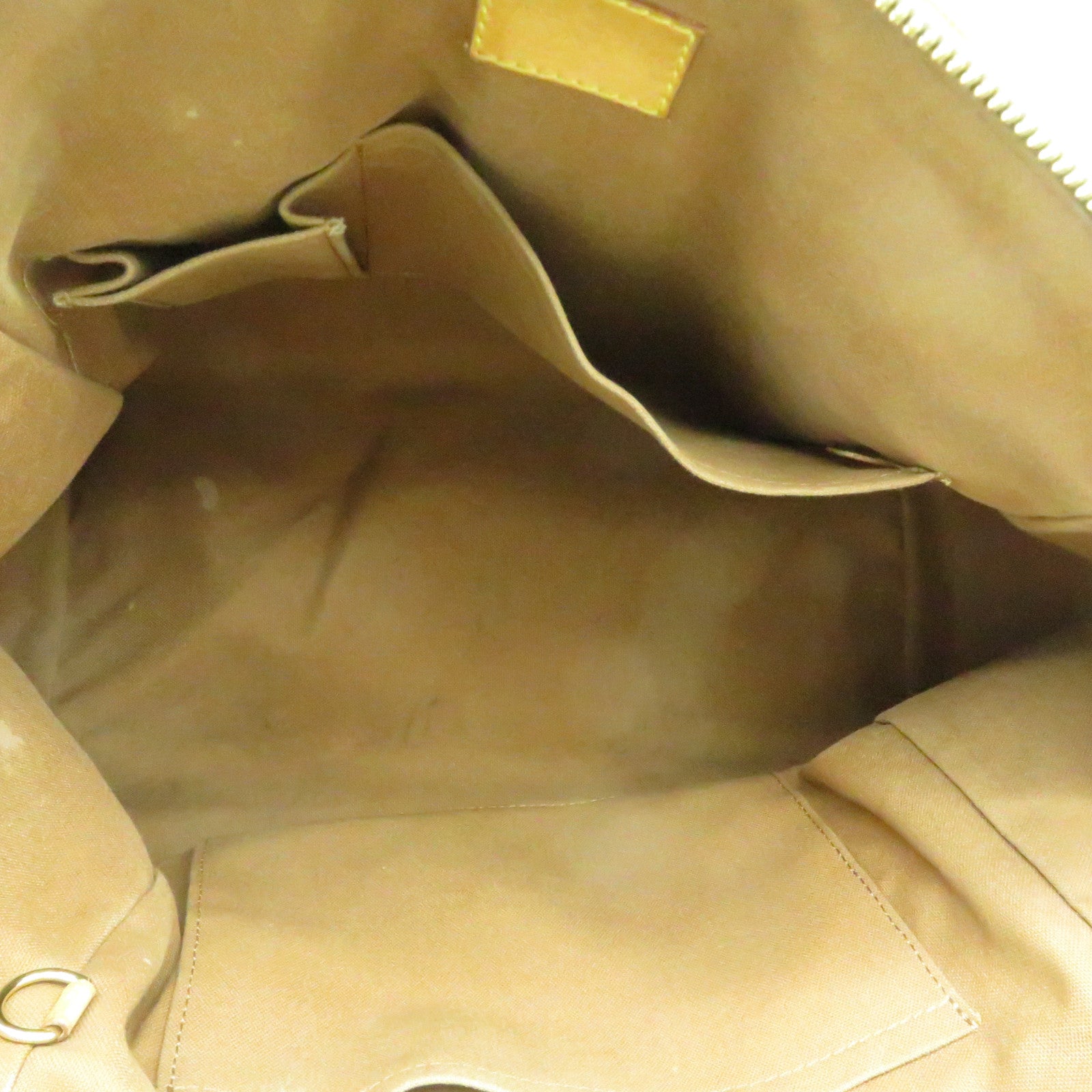 LOUIS VUITTON Monogram Tivoli GM Gold Buckle Handle Bag Brown