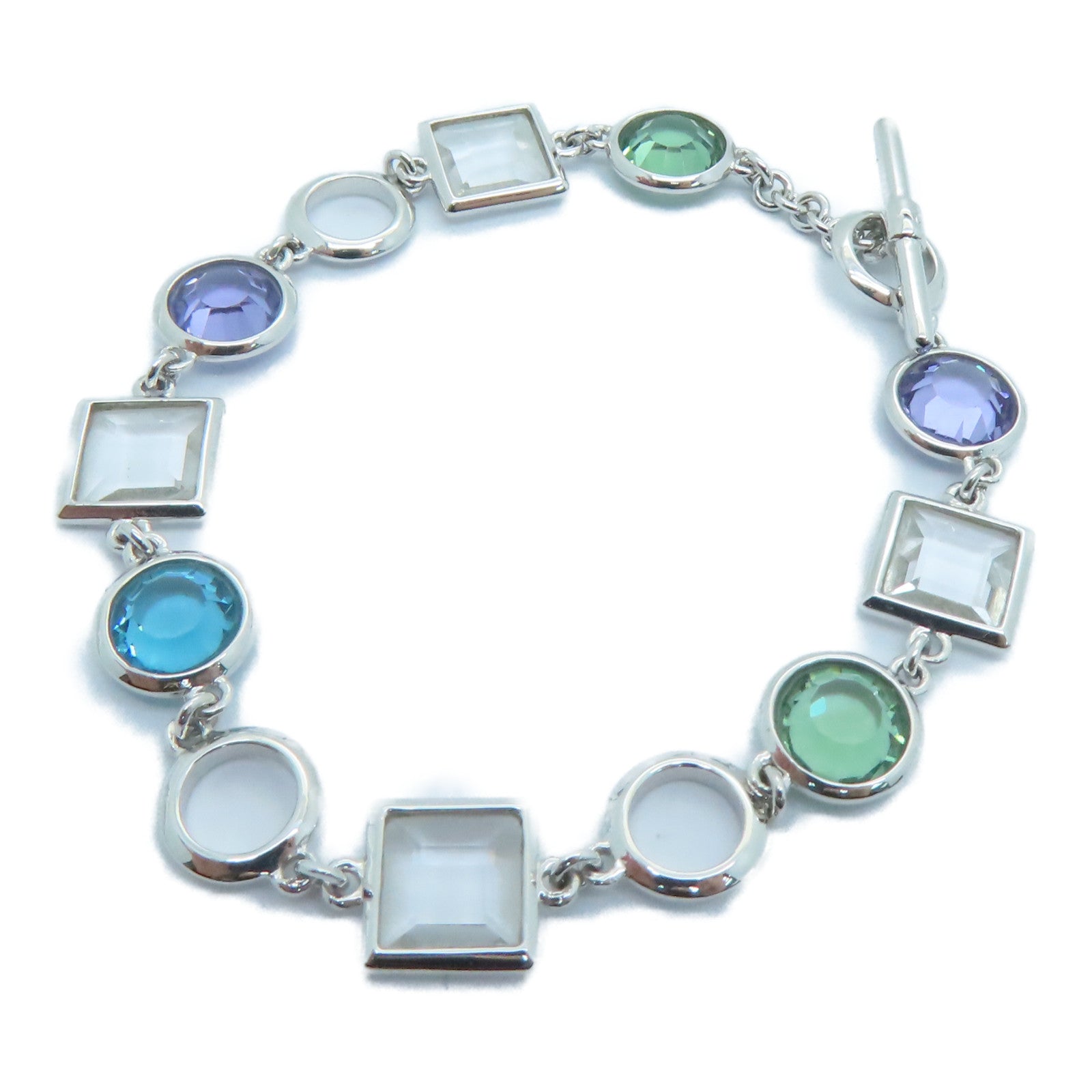 JEWELRY 【激減優惠】18K白金Bracelet水晶手鏈銀色7.1g