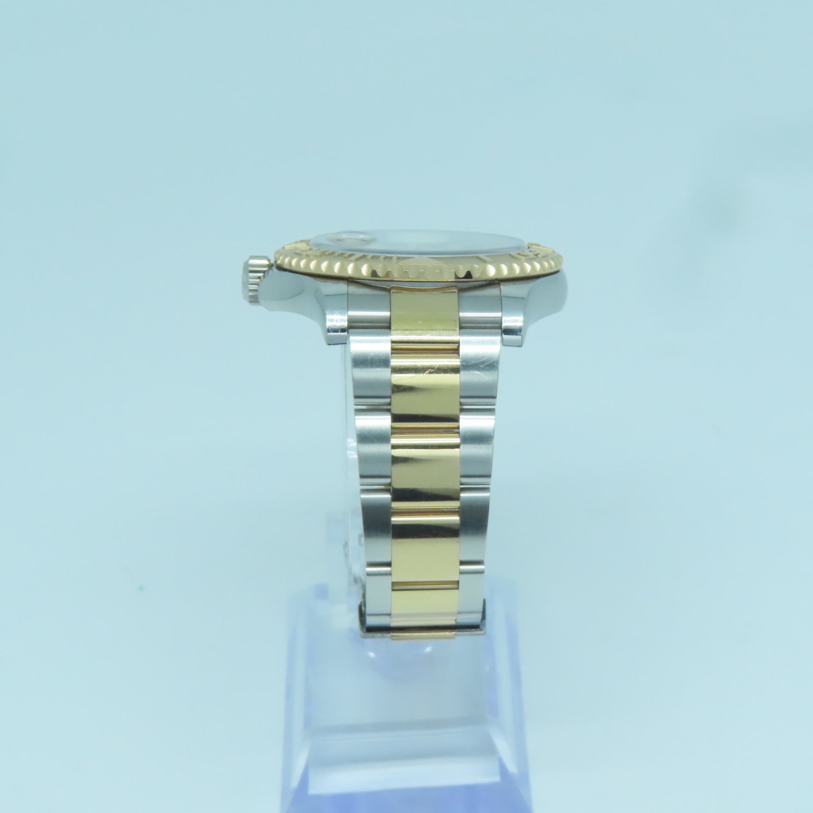 ROLEX Yacht Master 18K玫瑰金/不鏽鋼手錶自動機芯啡色