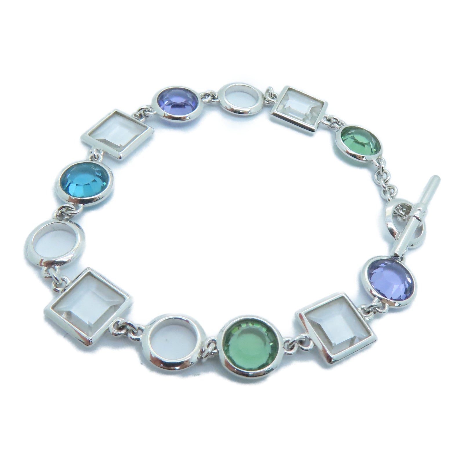 JEWELRY 【激減優惠】18K白金Bracelet水晶手鏈銀色7.1g