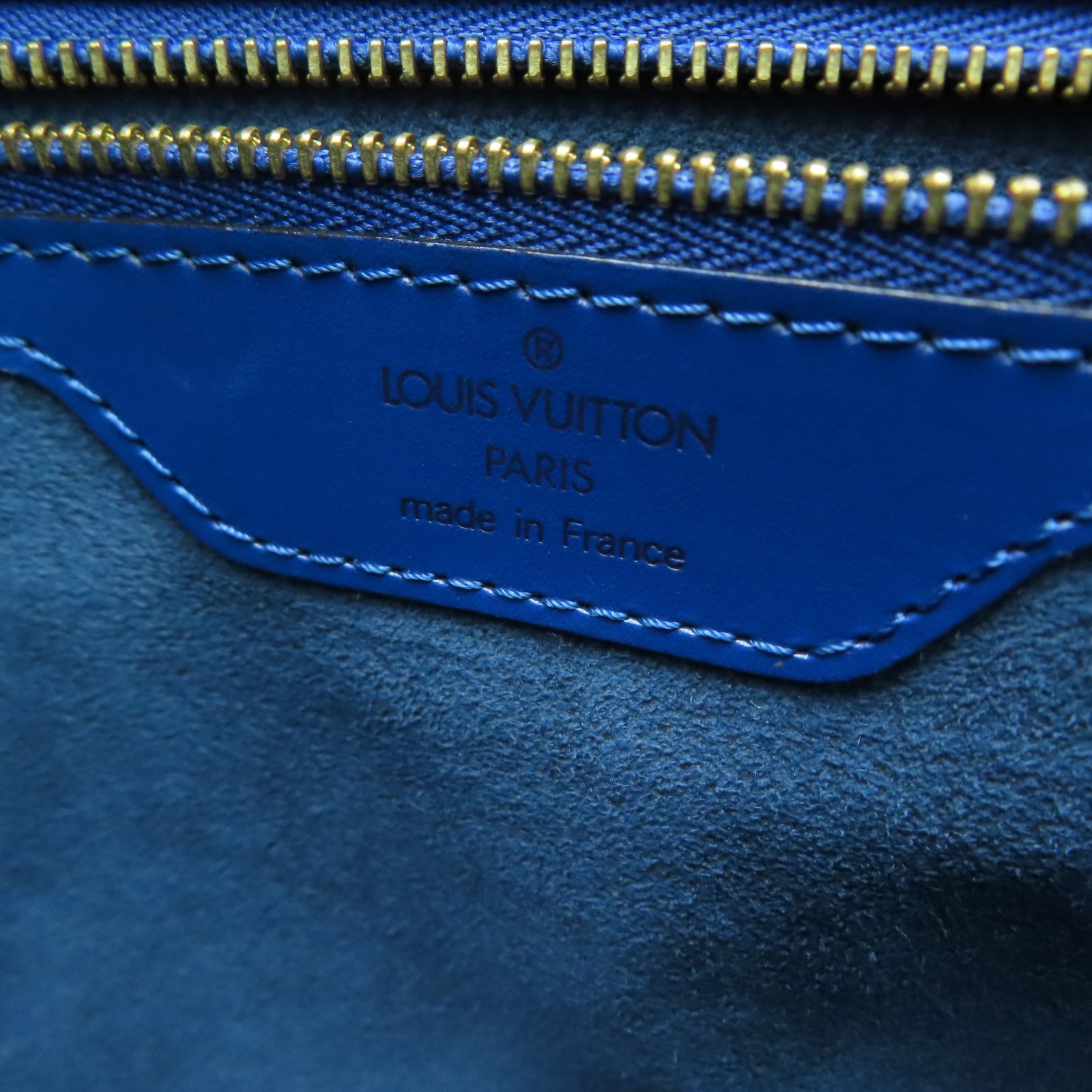 LOUIS VUITTON 【激減優惠】Epi Saint Jacques Shopping Bag金扣肩背袋藍色
