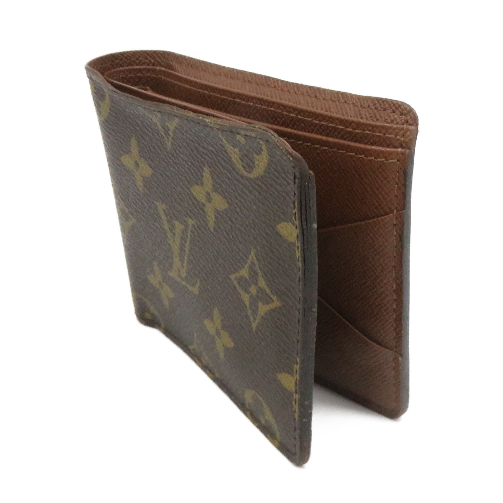 LOUIS VUITTON 【激減優惠】Monogram Multiple Wallet短錢包啡色