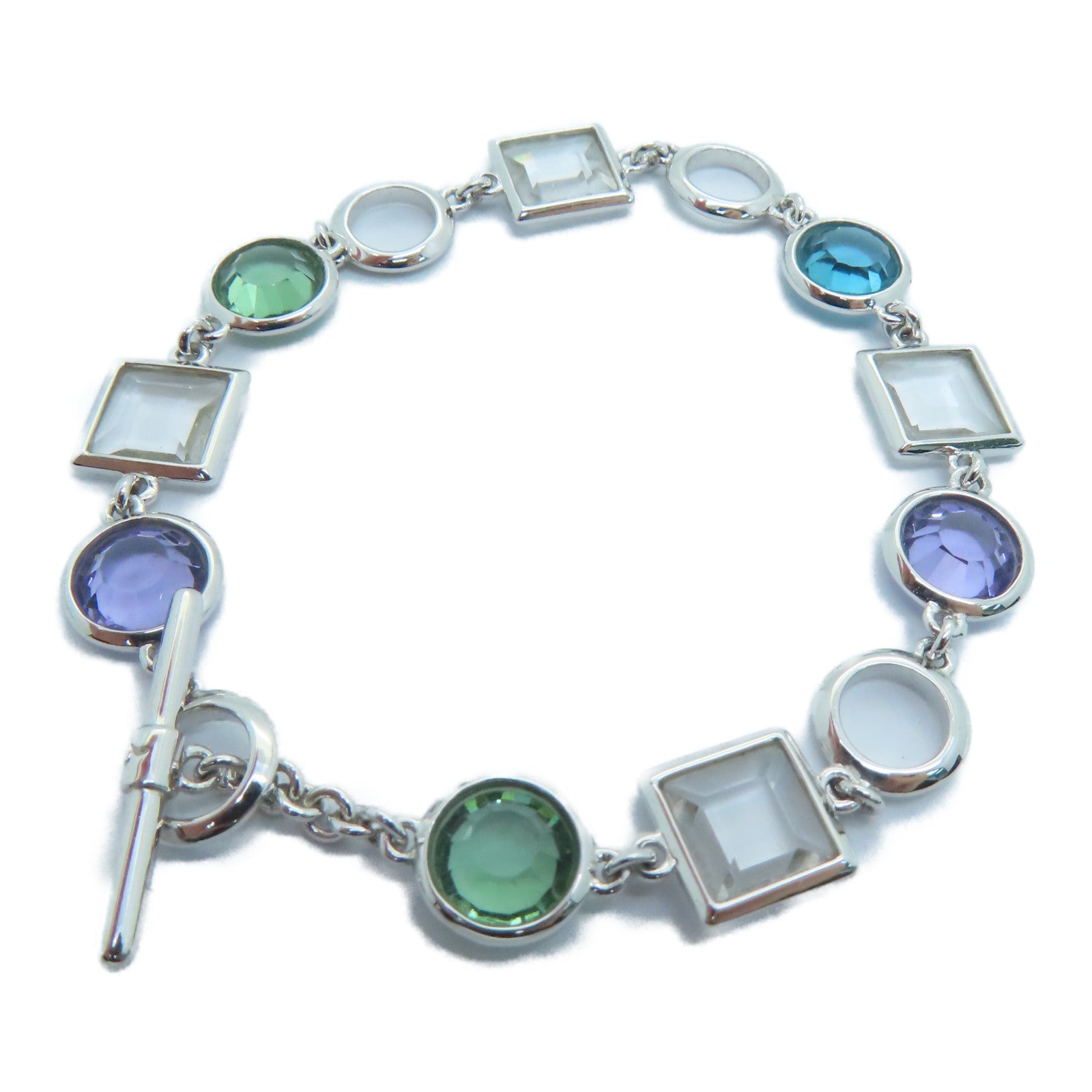 JEWELRY 【激減優惠】18K白金Bracelet水晶手鏈銀色7.1g