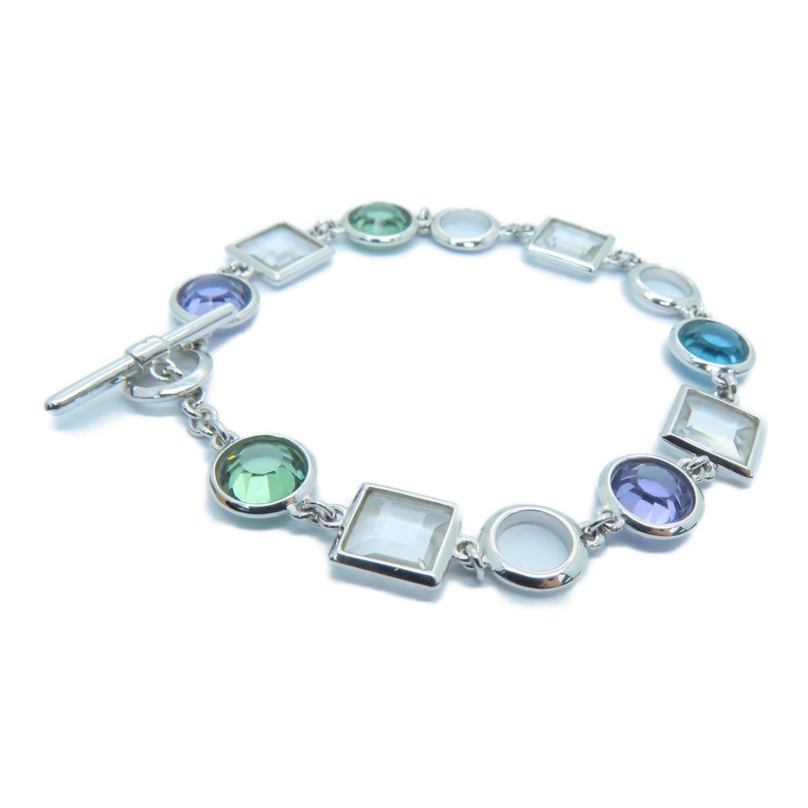 JEWELRY 【激減優惠】18K白金Bracelet水晶手鏈銀色7.1g