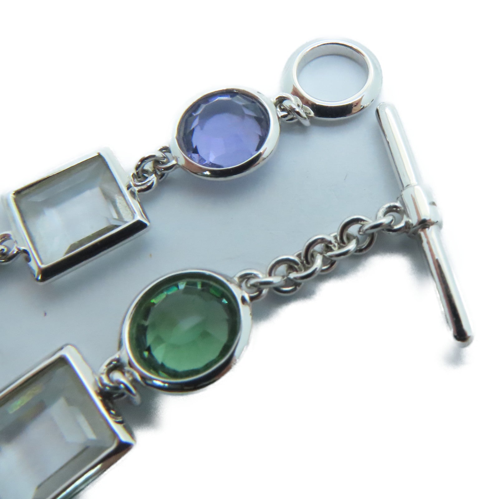 JEWELRY 【激減優惠】18K白金Bracelet水晶手鏈銀色7.1g