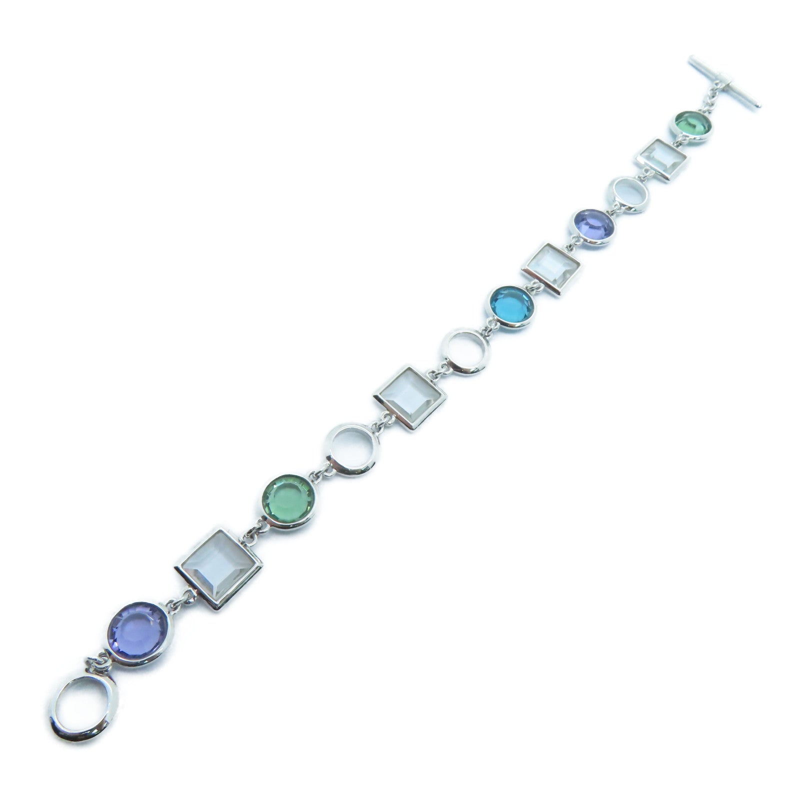 JEWELRY 【激減優惠】18K白金Bracelet水晶手鏈銀色7.1g