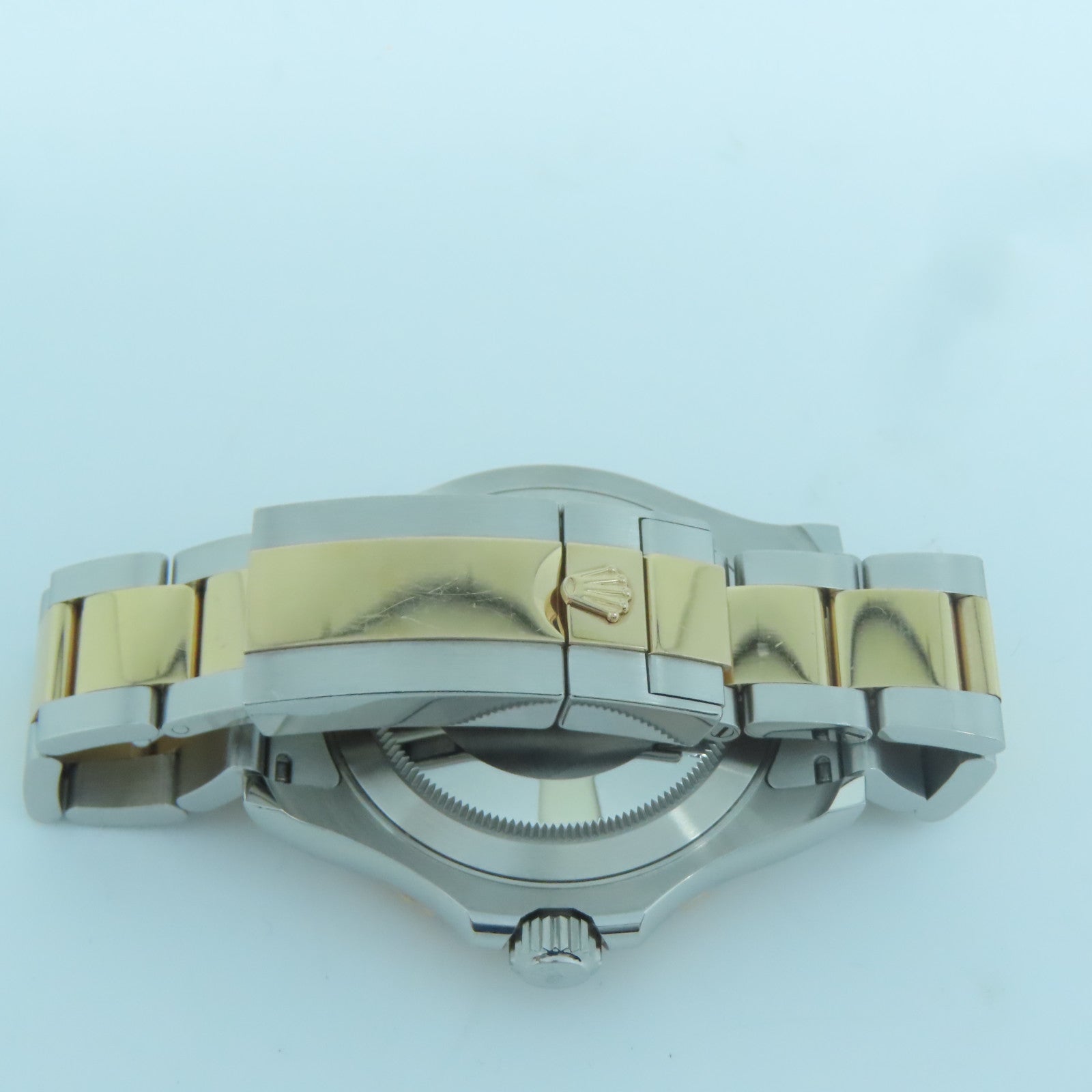 ROLEX Yacht Master 18K玫瑰金/不鏽鋼手錶自動機芯啡色