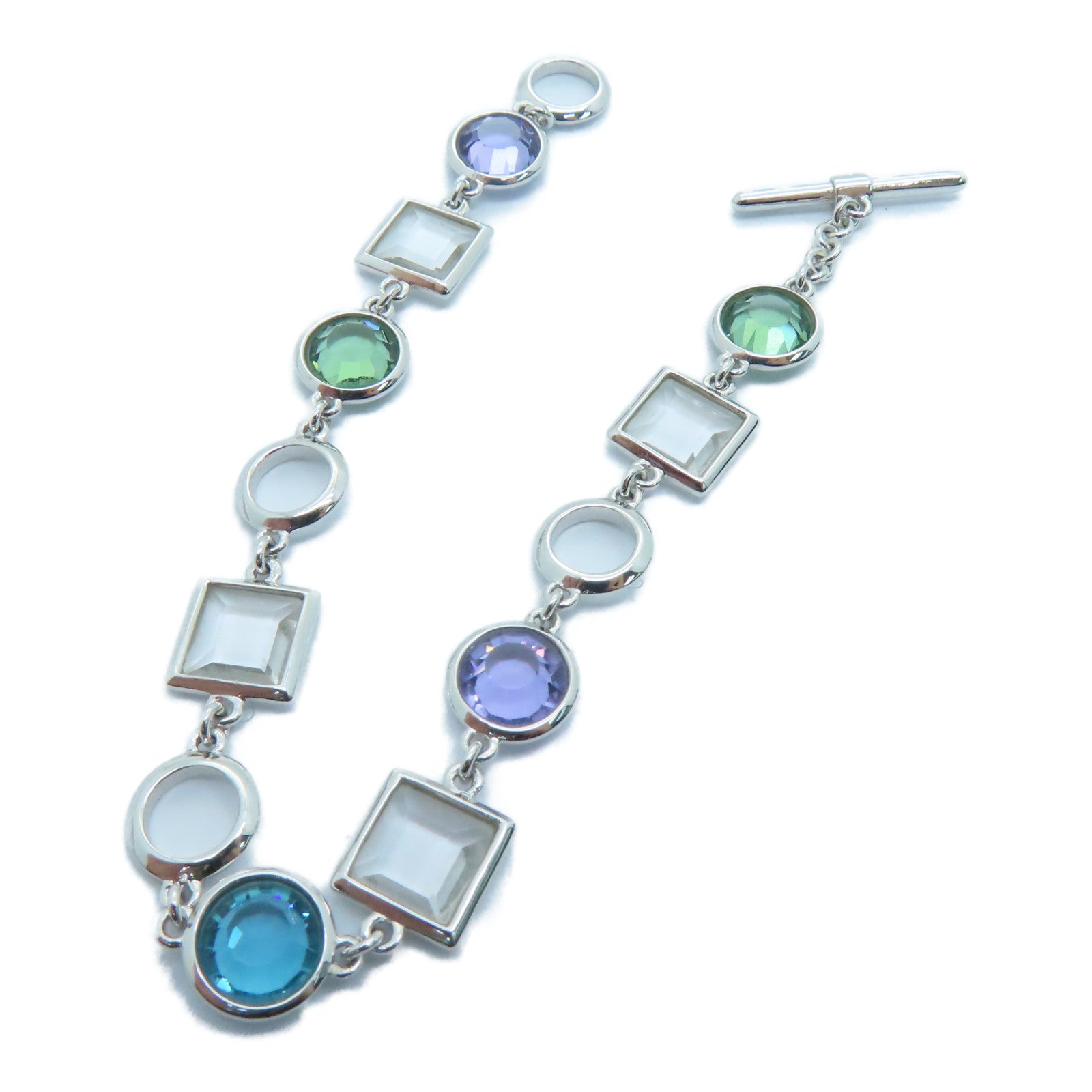 JEWELRY 【激減優惠】18K白金Bracelet水晶手鏈銀色7.1g