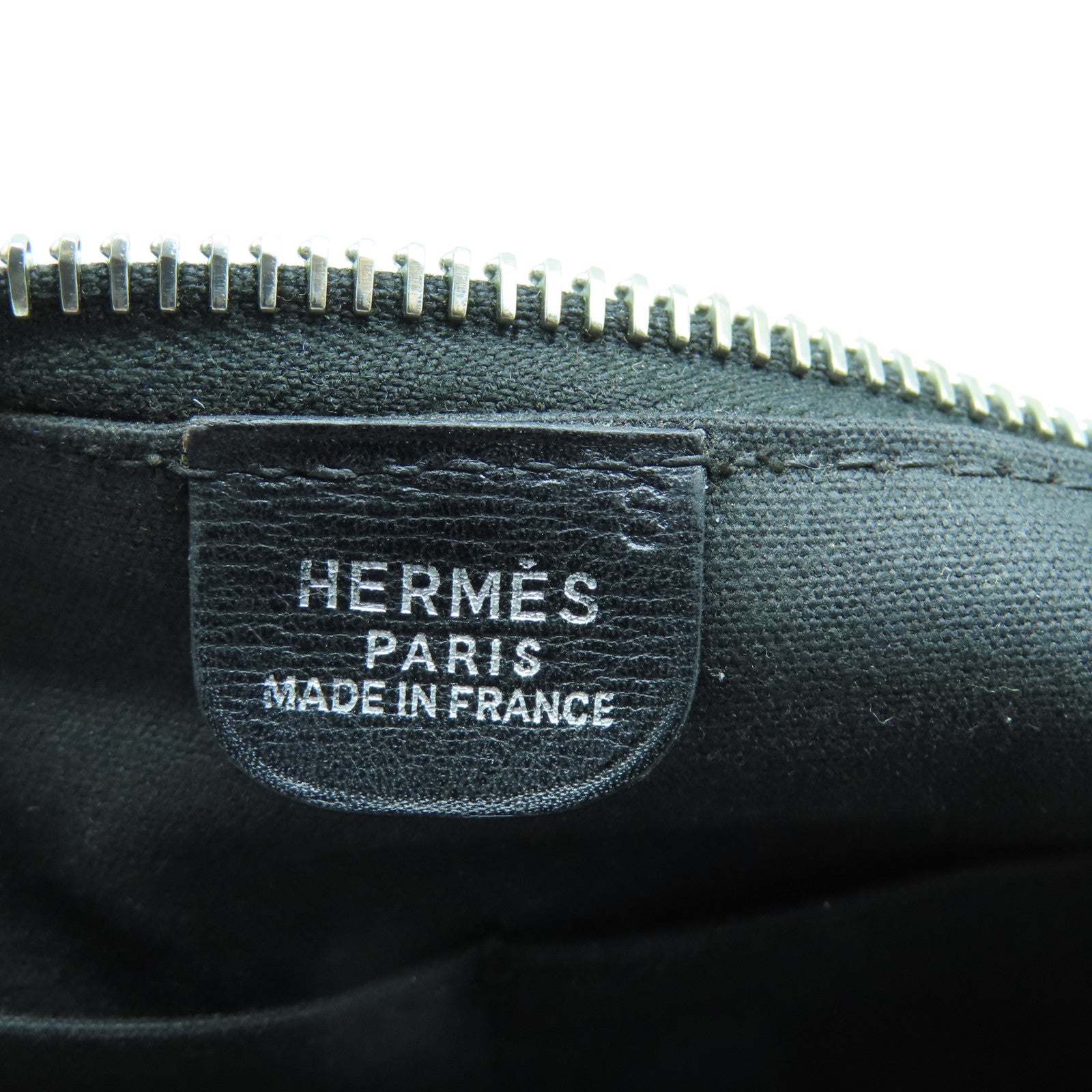 HERMES 帆布Yech Bag銀扣肩背袋黑色