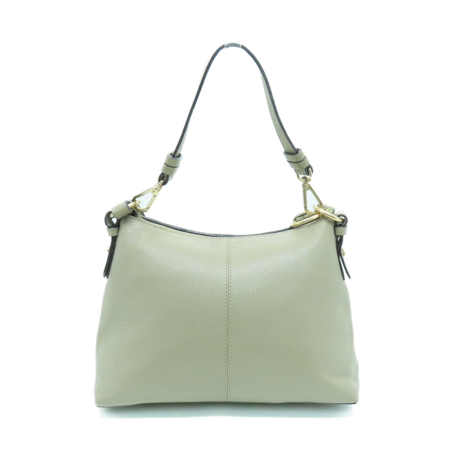 SEE BY CHLOE 牛皮皮革2way Shoulder Bag金扣手挽肩背兩用袋米色