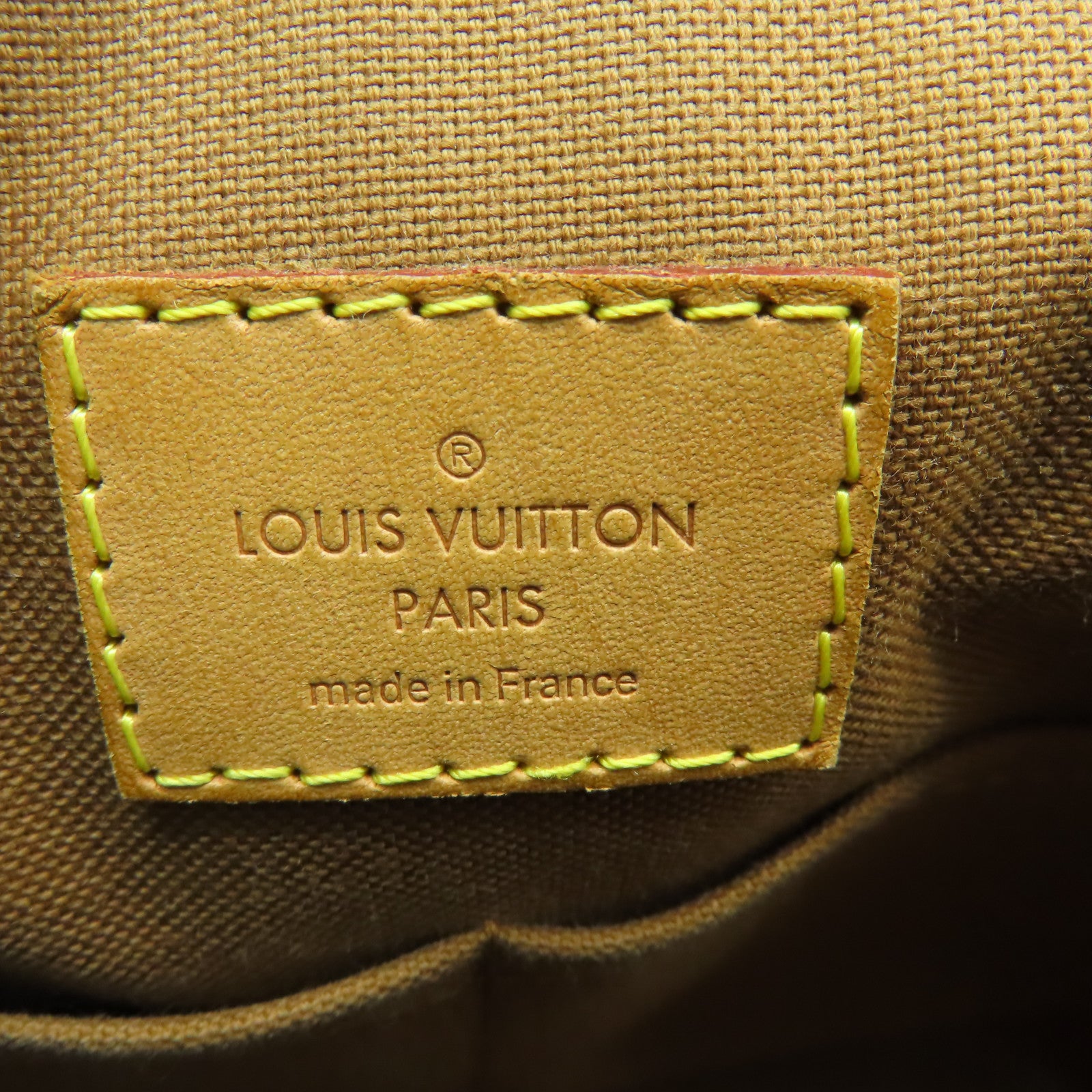 LOUIS VUITTON Monogram Tivoli PM金扣手挽袋棕色