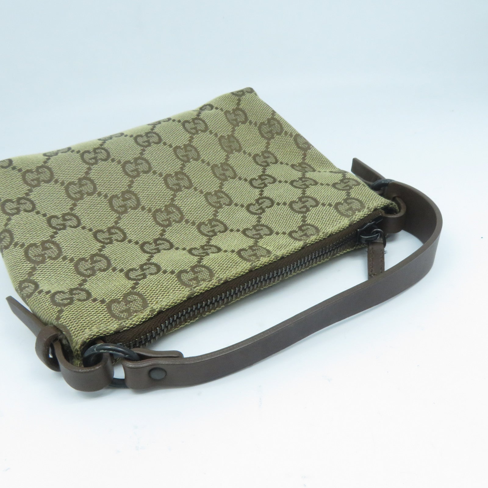 GUCCI 帆布Handbag手挽袋啡色