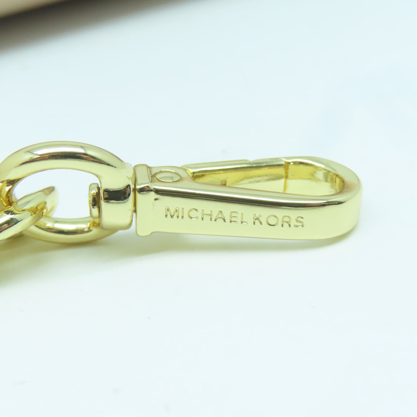 Michael Kors 牛皮皮革Jet Set金扣手挽肩背兩用袋淺粉紅色