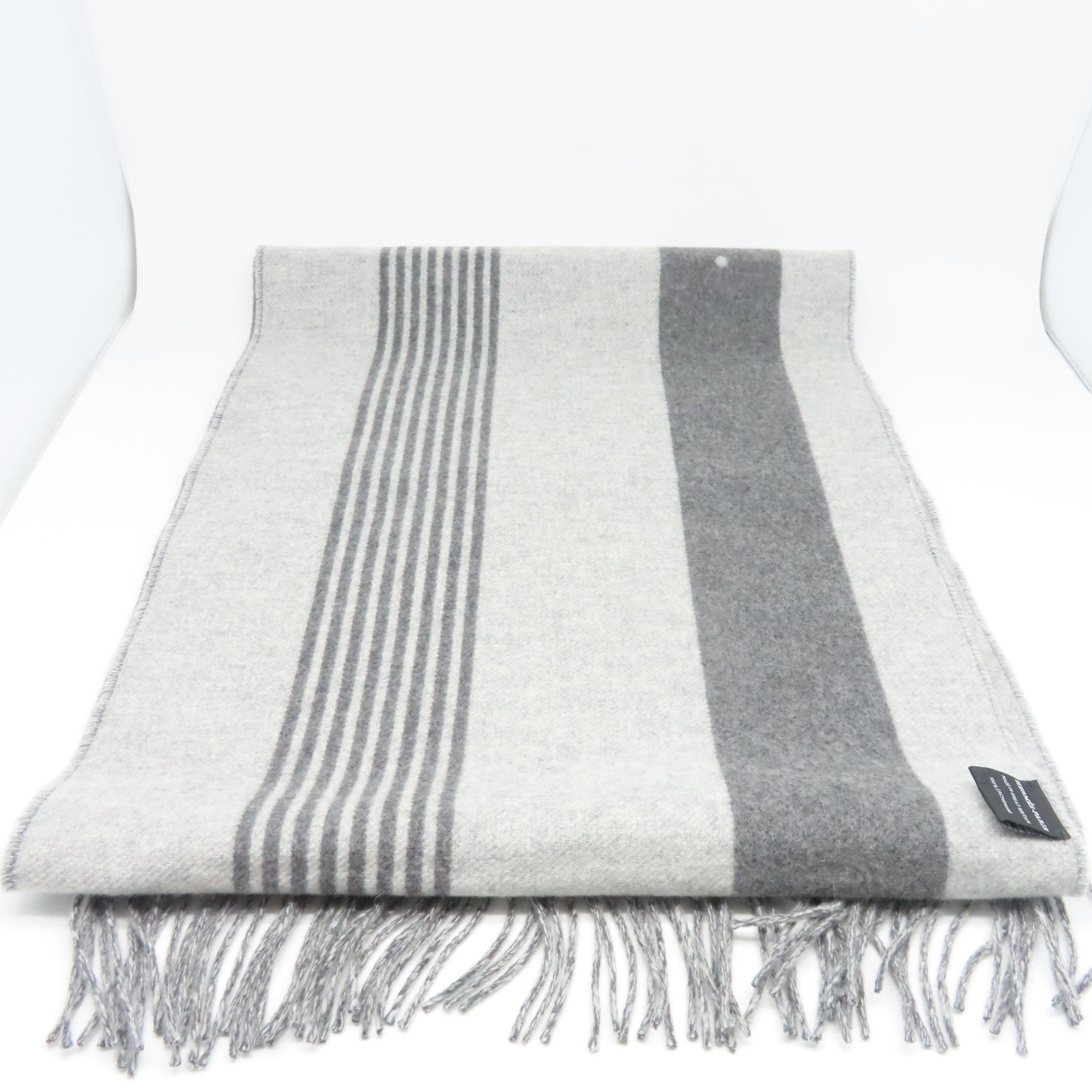 HERMES 【激減優惠】羊絨Scarf圍巾灰色