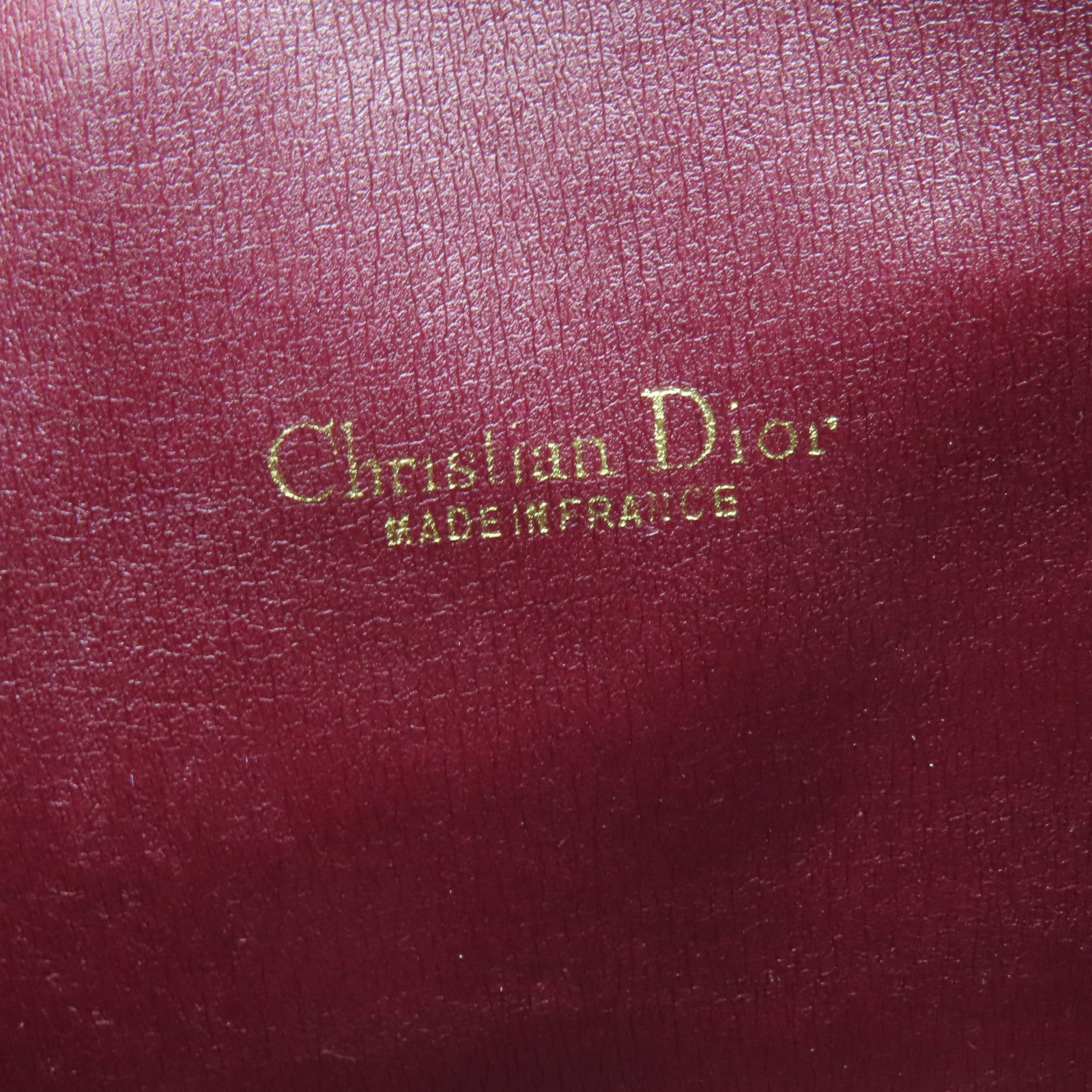 Dior 帆布Vintage Pouch金扣手拿包红色
