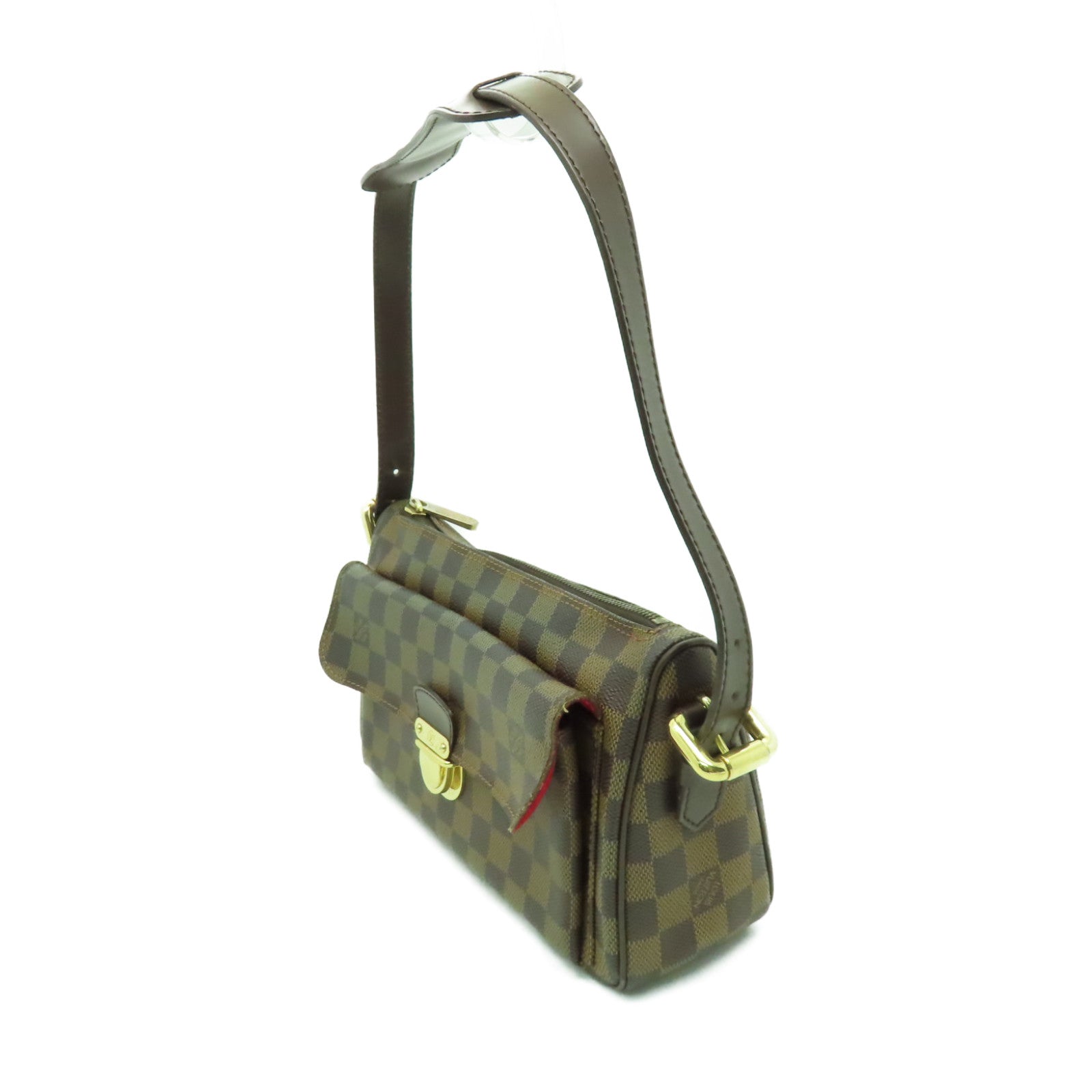 LOUIS VUITTON 【激減優惠】Damier Ravello GM金扣肩背袋啡色
