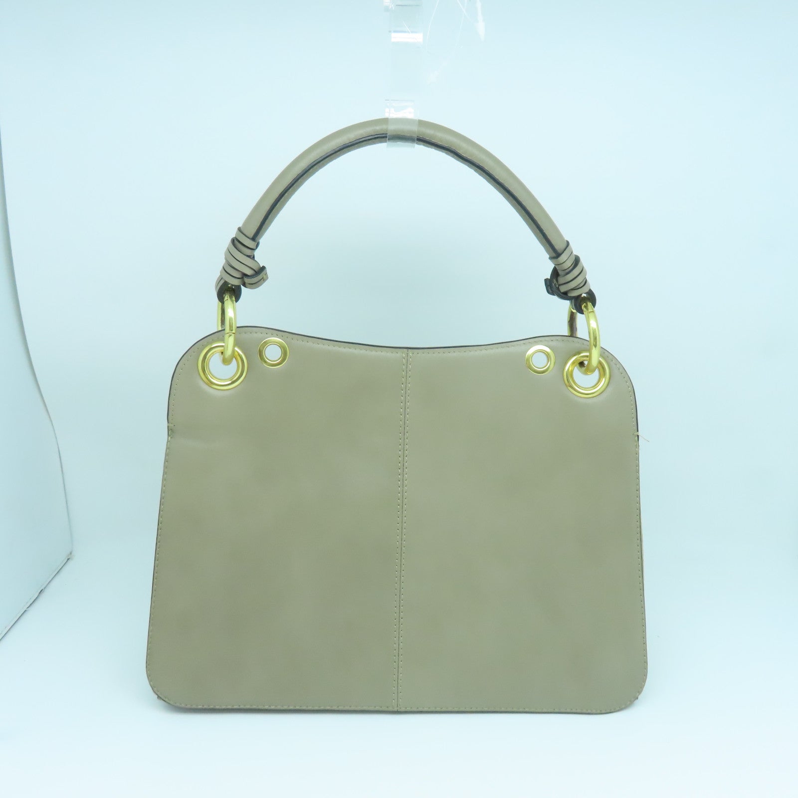 SEE BY CHLOE 【激減優惠】牛皮皮革/麂皮皮革２Way Shoulder金扣手挽肩背兩用袋灰色