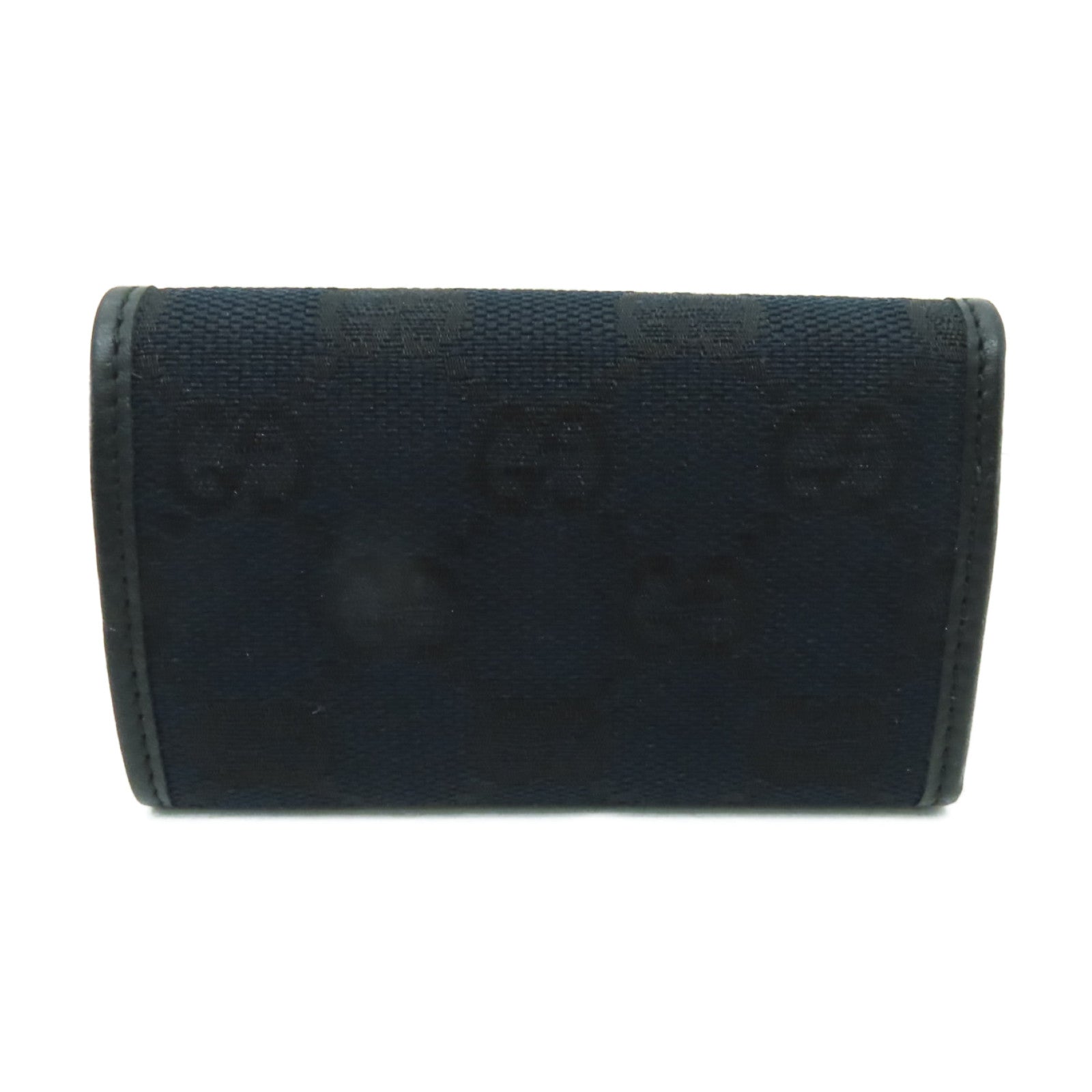 GUCCI 帆布Key Case銀扣鎖匙包黒色