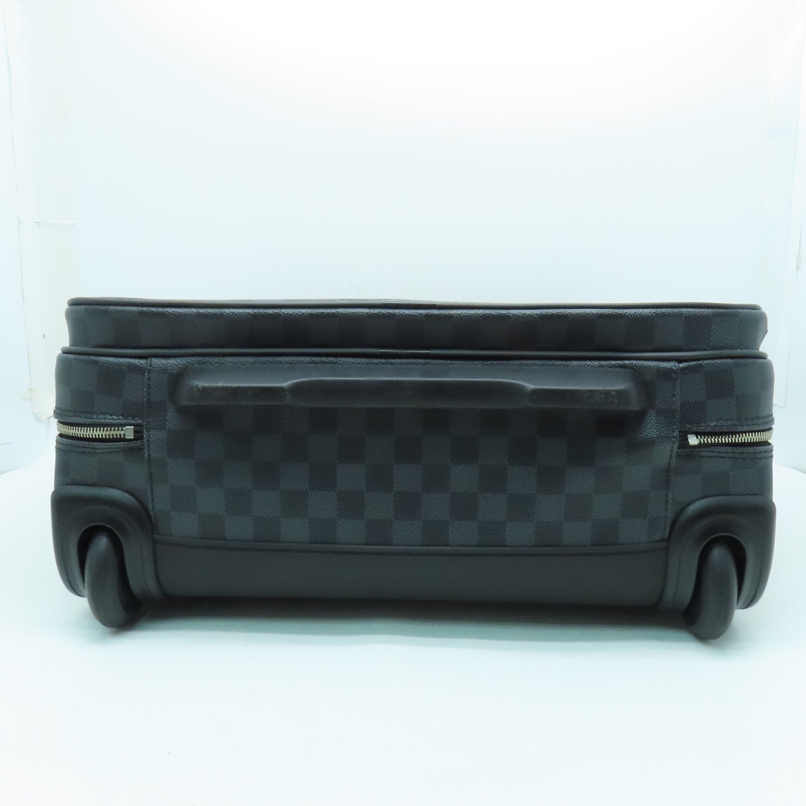 LOUIS VUITTON Damier Pilot Case銀扣行李箱黑色