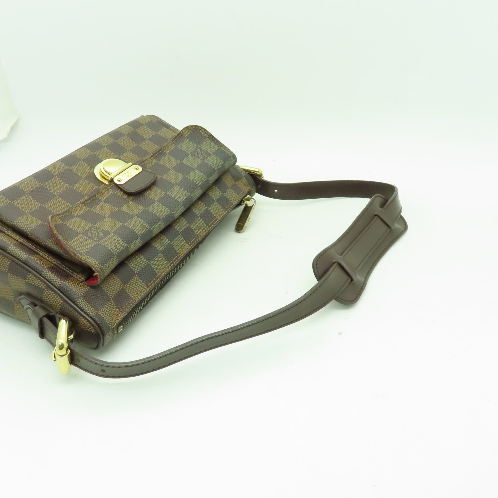 LOUIS VUITTON 【激減優惠】Damier Ravello GM金扣肩背袋啡色