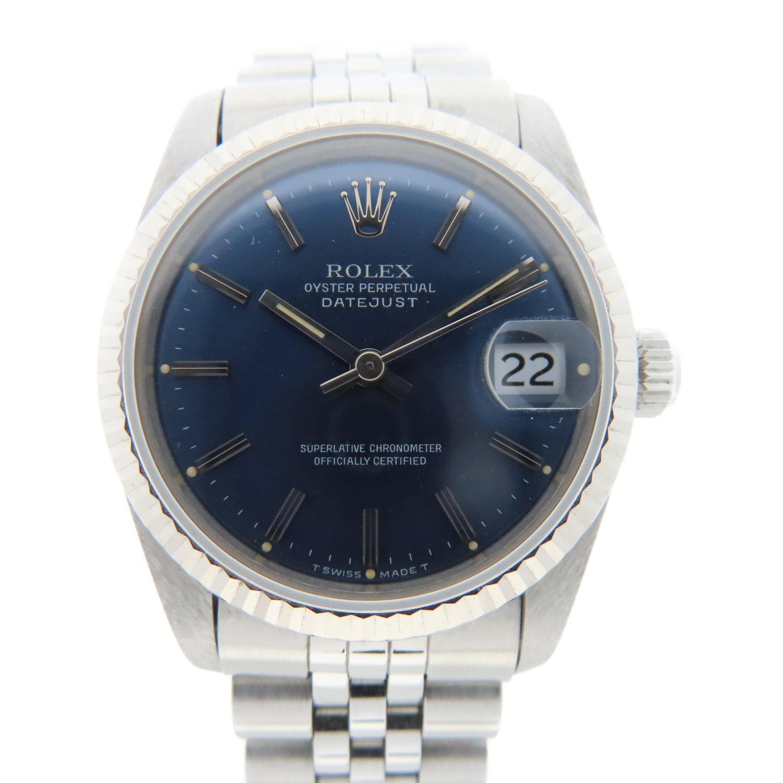 ROLEX Datejust 31mm不鏽鋼自動機芯手錶藍色#15cm