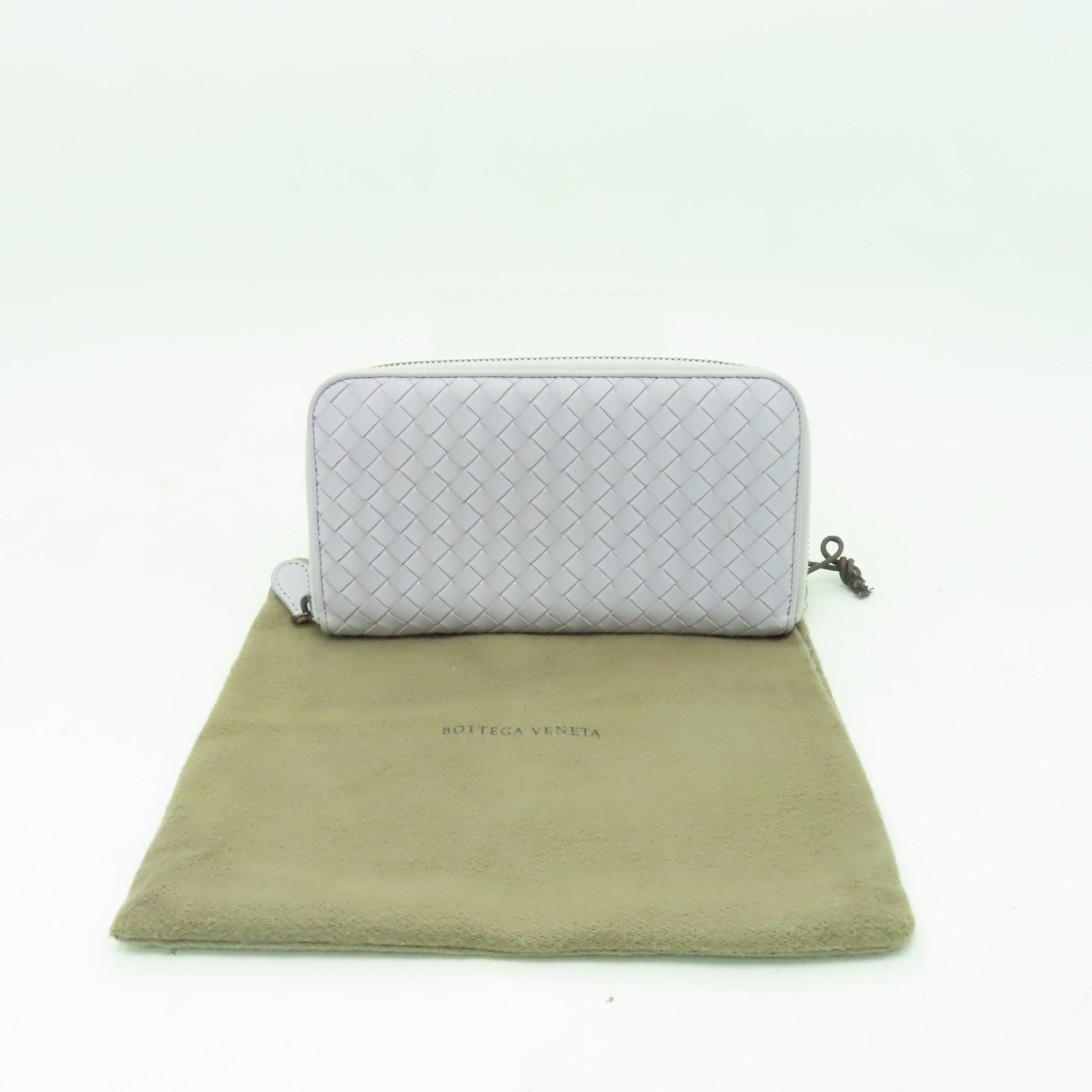 BOTTEGA VENETA 羊皮皮革Long Wallet長錢包淺紫色